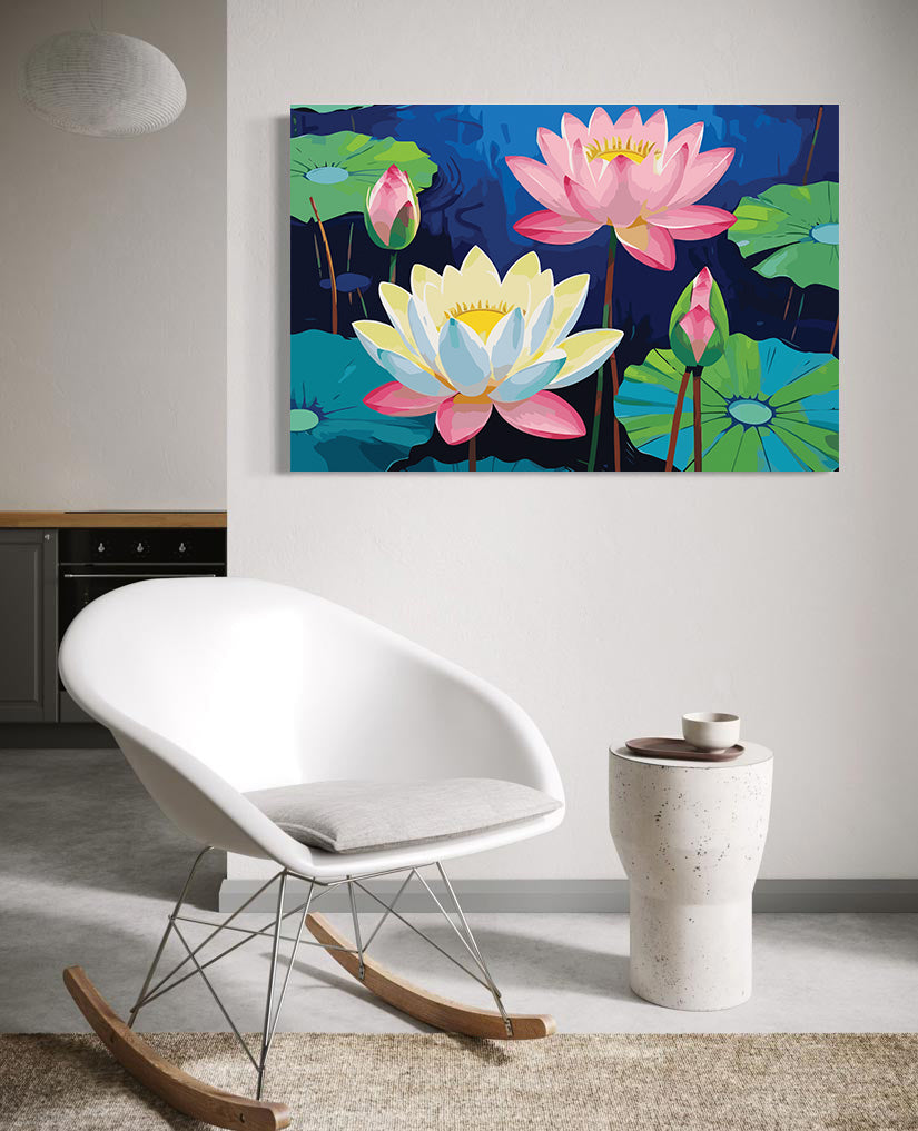 Pictura pe Numere – Serenitatea lotusului 7216