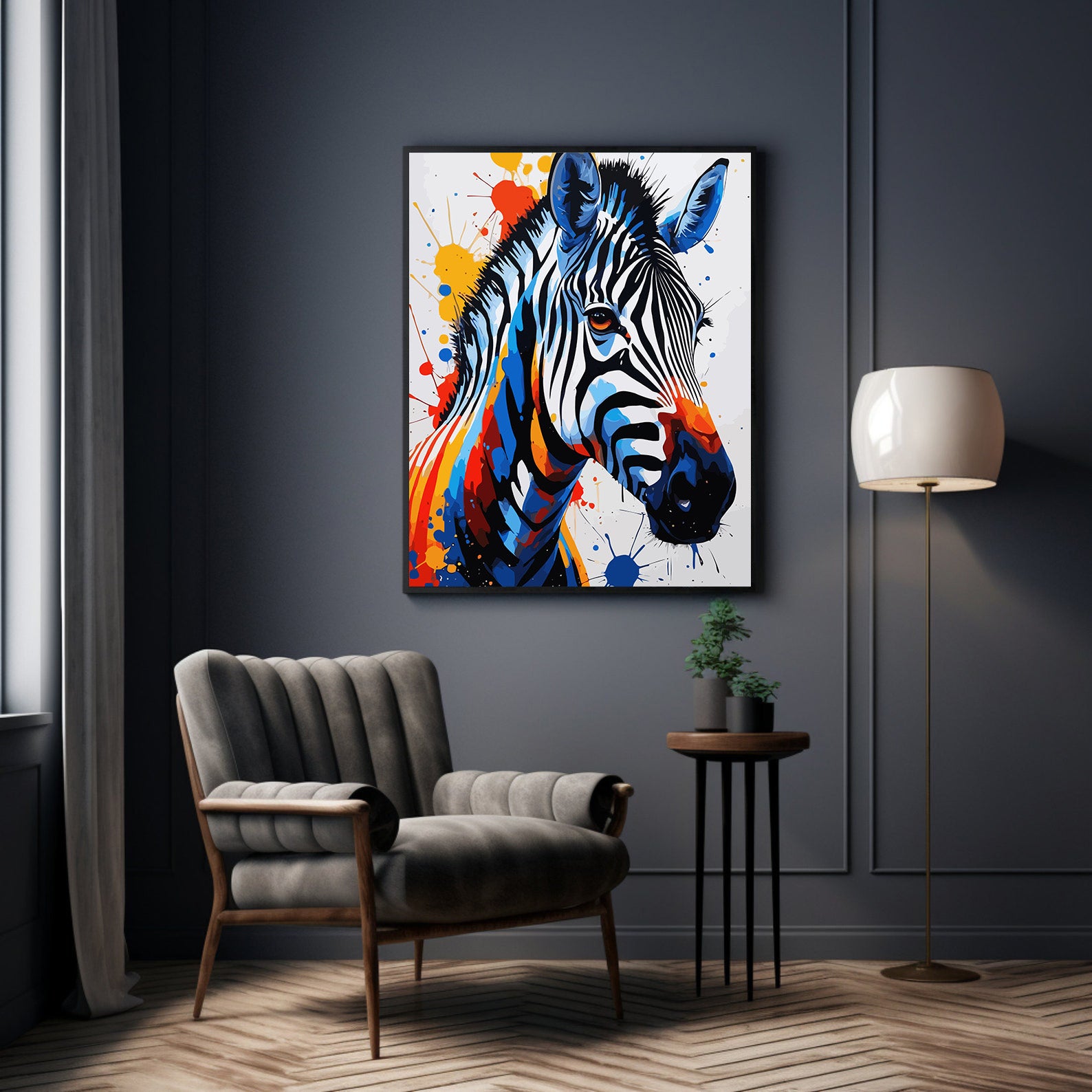 Pictura pe Numere – Reflexia zebrei 7390