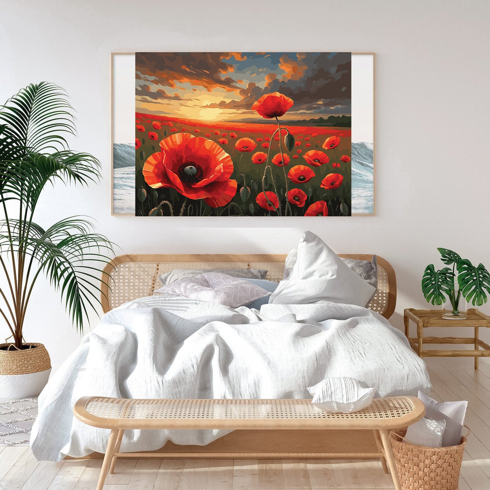 Pictura pe Numere – Camp cu maci 6881