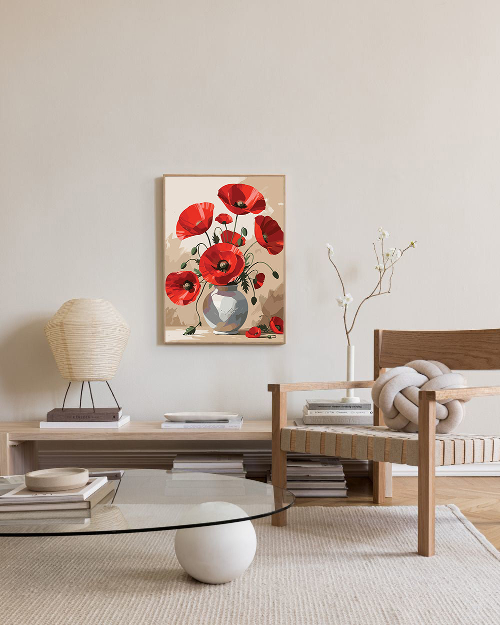 Pictura pe Numere – Macii in vaza 7143
