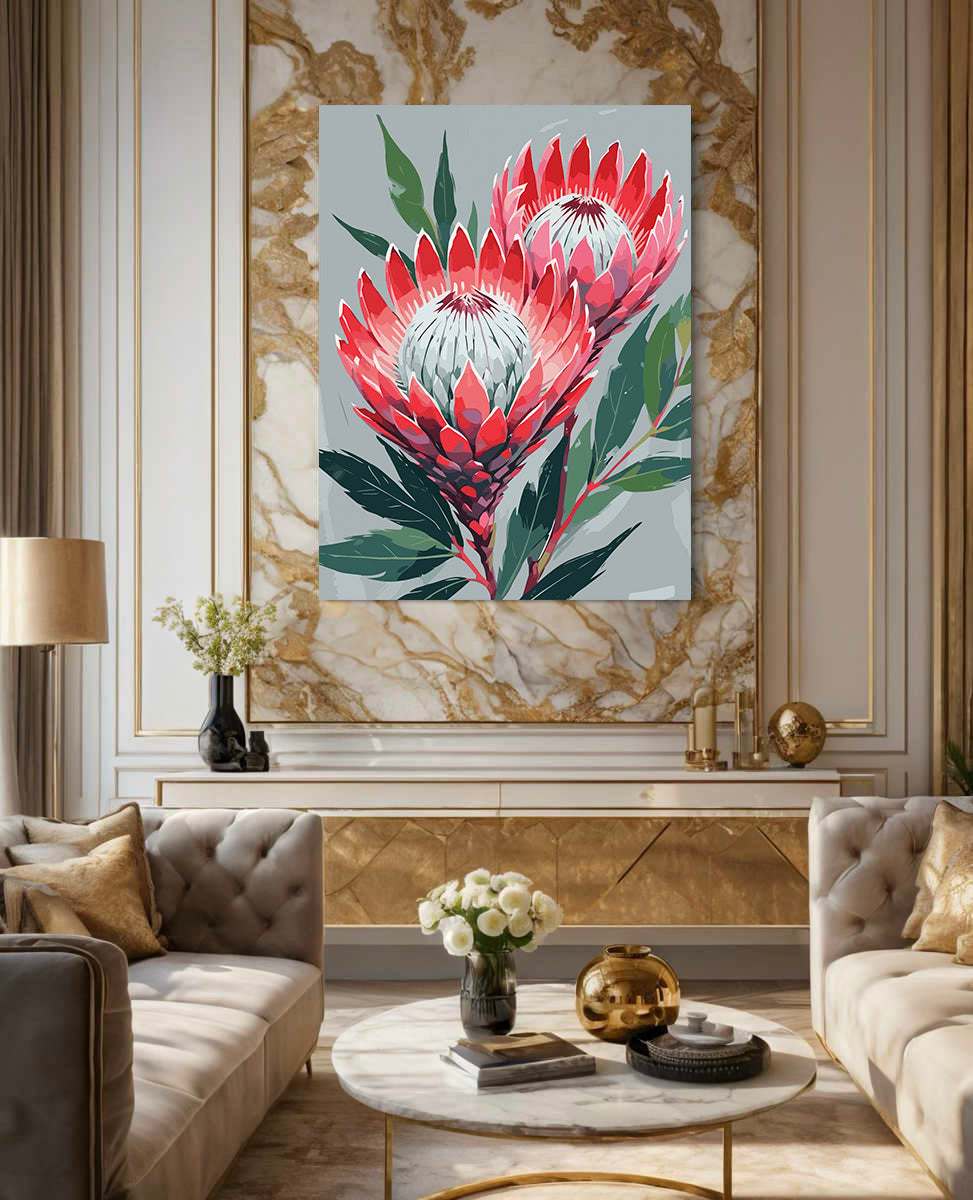 Pictura pe Numere – Protea eleganta 7007