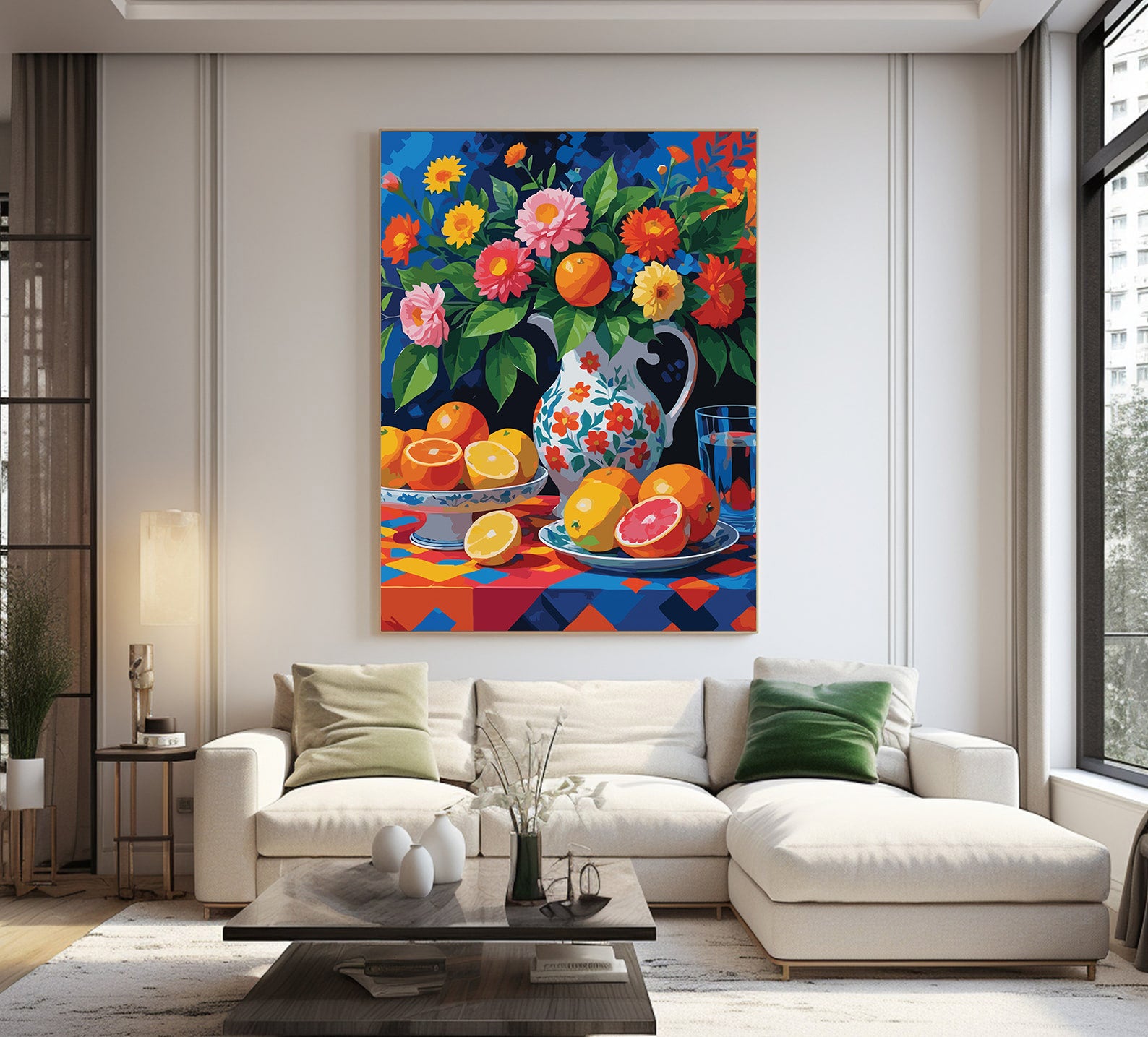 Pictura pe Numere – Flori de vara si citrice 7280