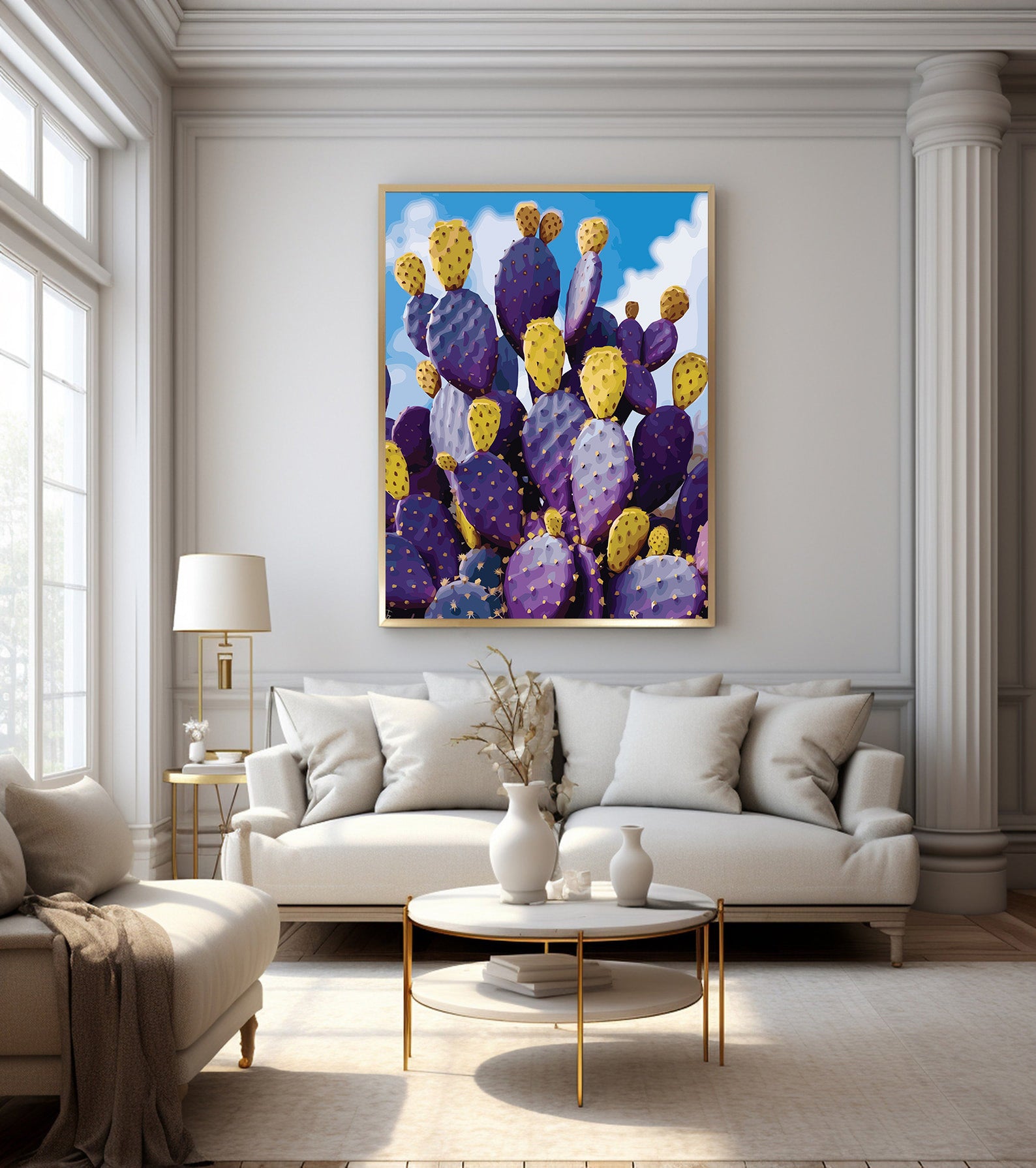 Pictura pe Numere – Spini violeti 7062