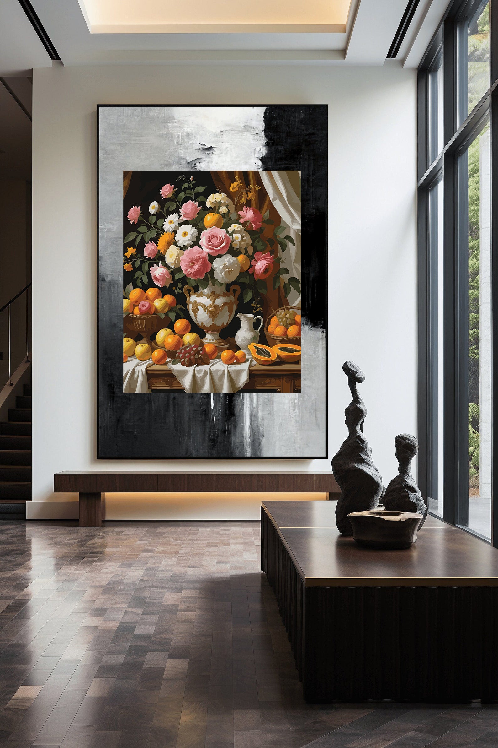 Pictura pe Numere – Natura statica cu flori 6947
