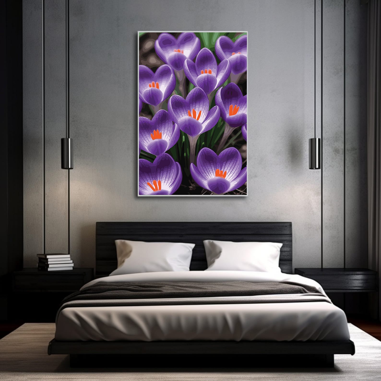 Pictura pe Numere – Amurgul violet 7264