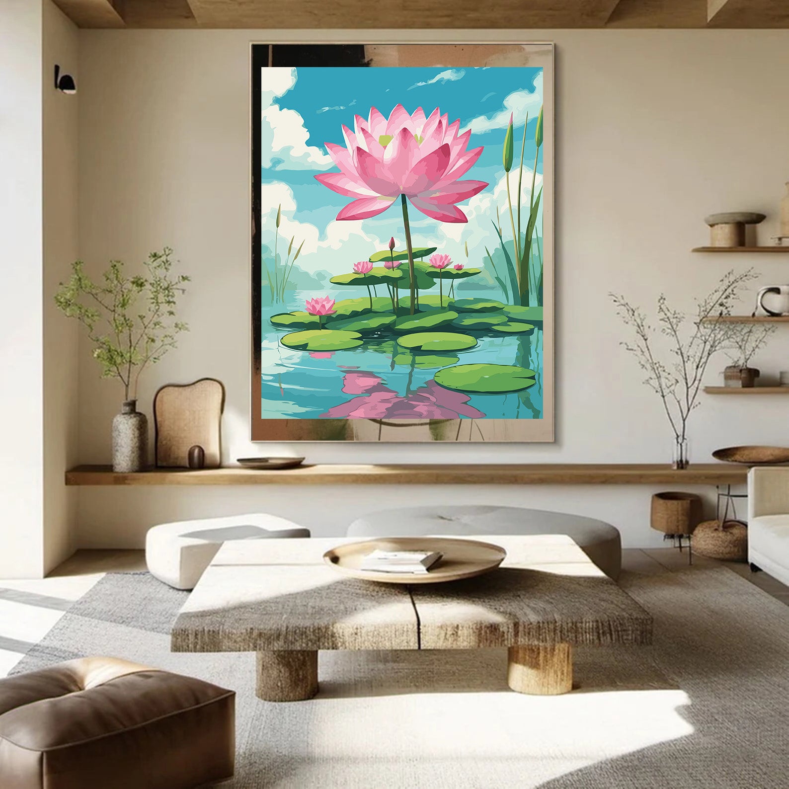 Pictura pe Numere – Lotusul roz 7187
