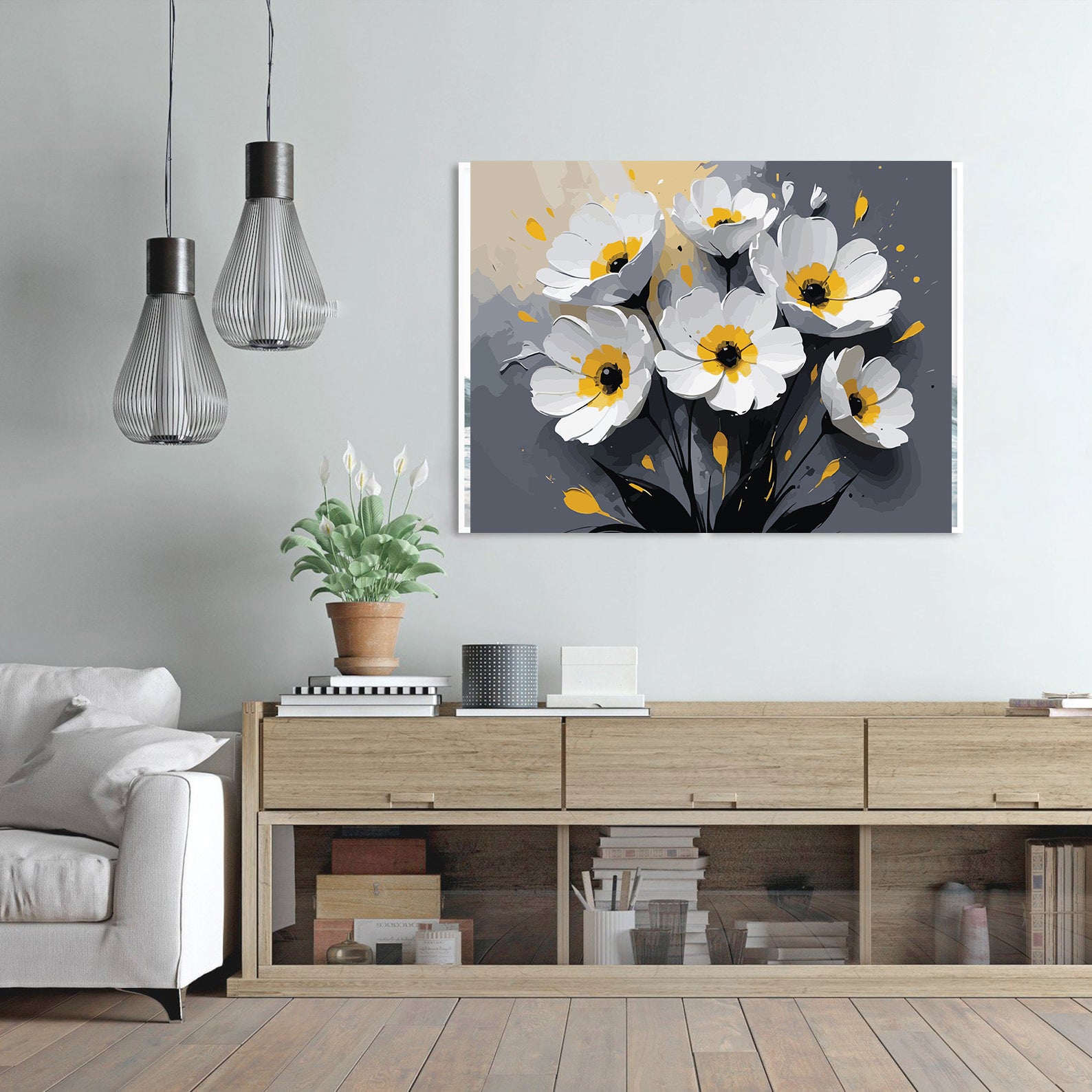 Pictura pe Numere – Eclat de alb 7116