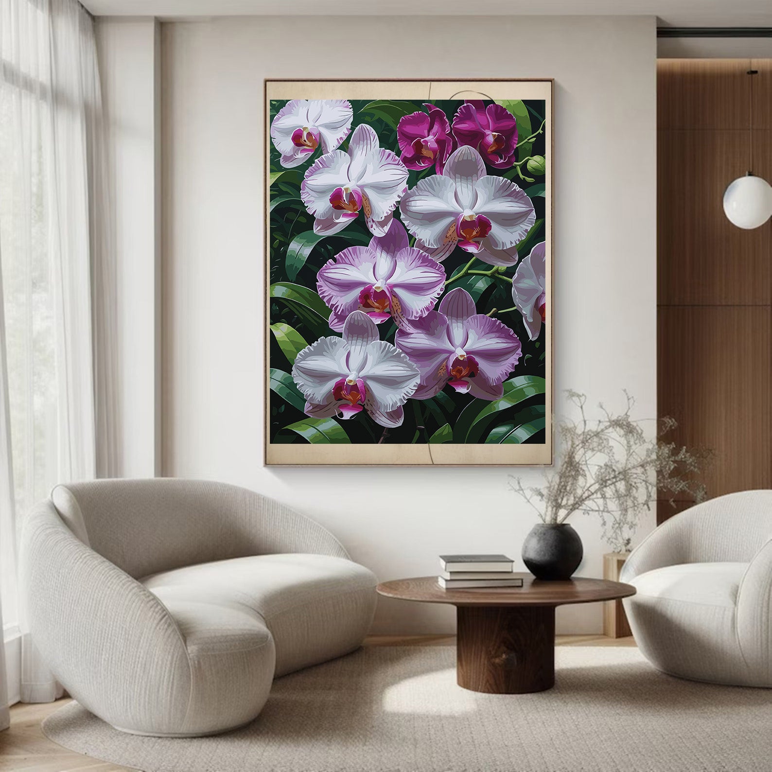 Pictura pe Numere – Orhidee in gradina 6901