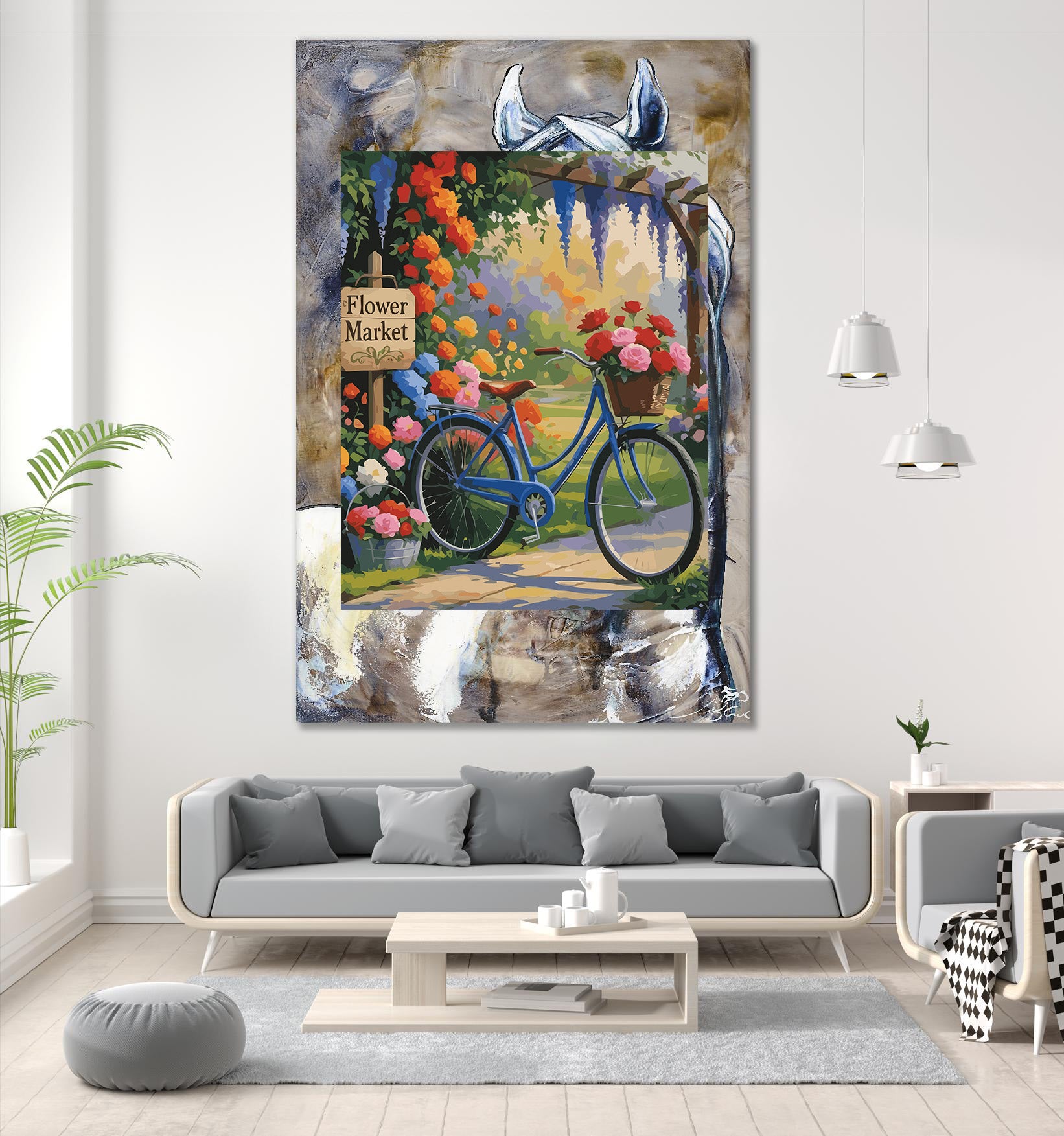 Pictura pe Numere – Flower Market 6960