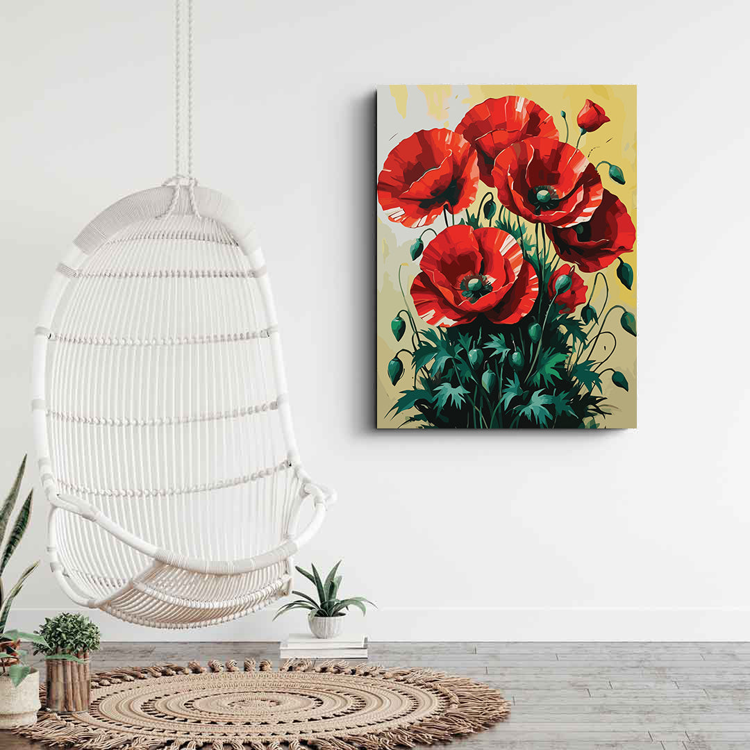 Pictura pe Numere – Buchet de trandafiri 6946