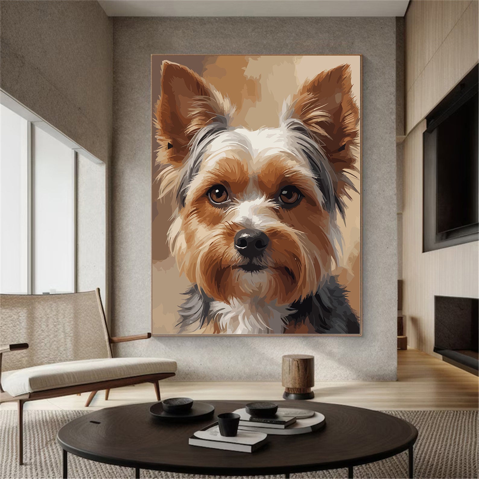 Pictura pe Numere – Inocenta micului yorkie 7497