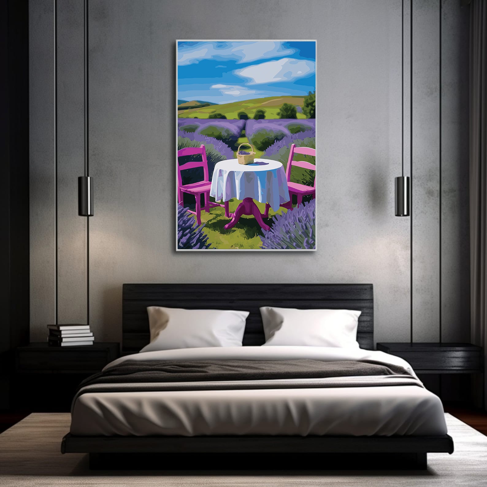 Pictura pe Numere – Orizont de lavanda 6997