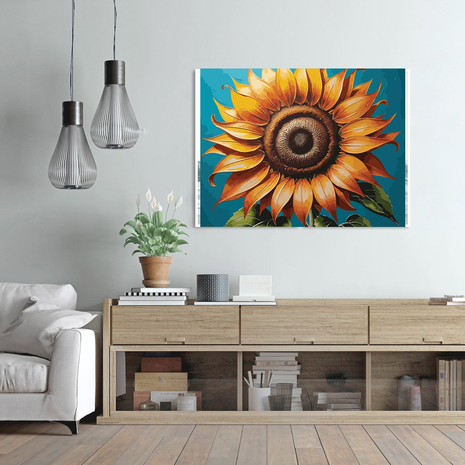 Pictura pe Numere – Floarea soarelui 6900