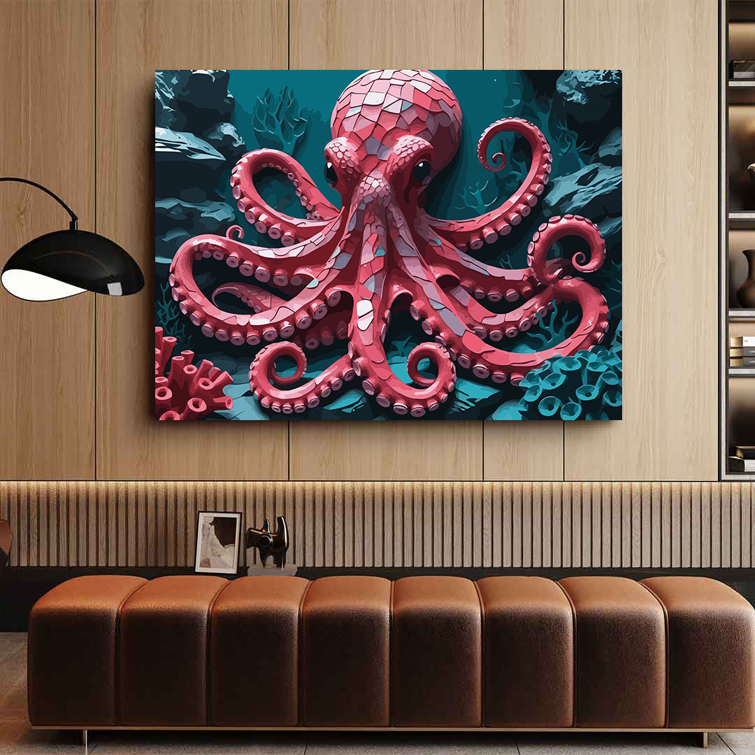 Pictura pe Numere – Pazitorul din mozaic roz 7353