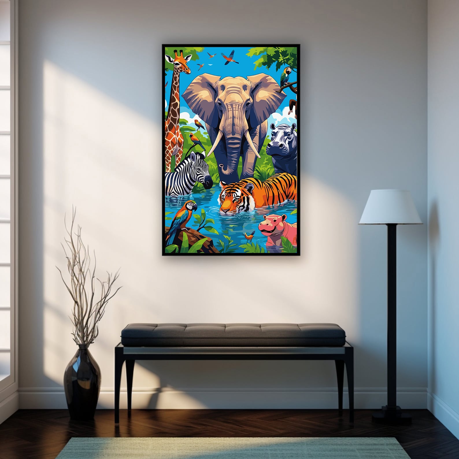 Pictura pe Numere – Intalnirea junglei 7422