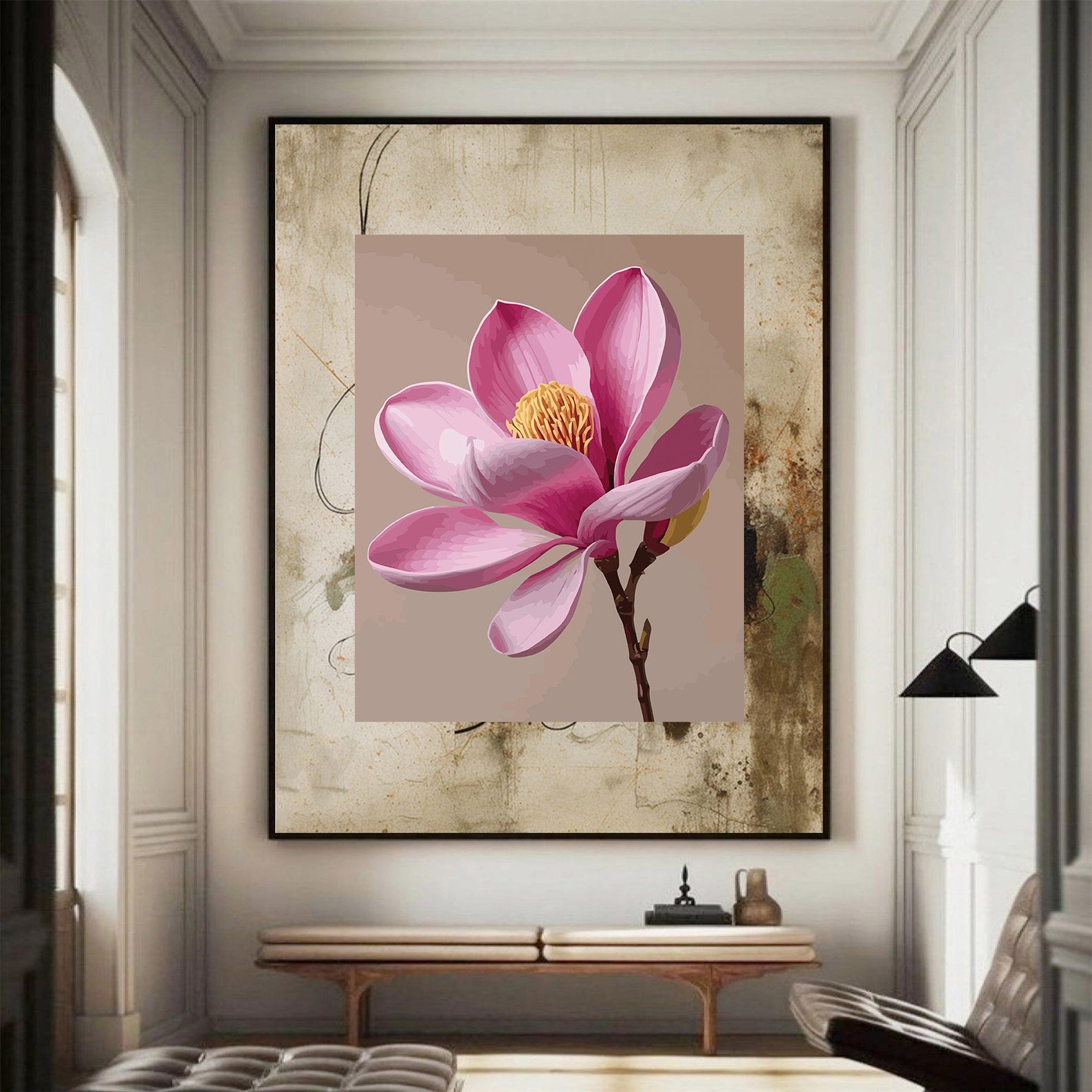 Pictura pe Numere – Magnolie solitara 7066