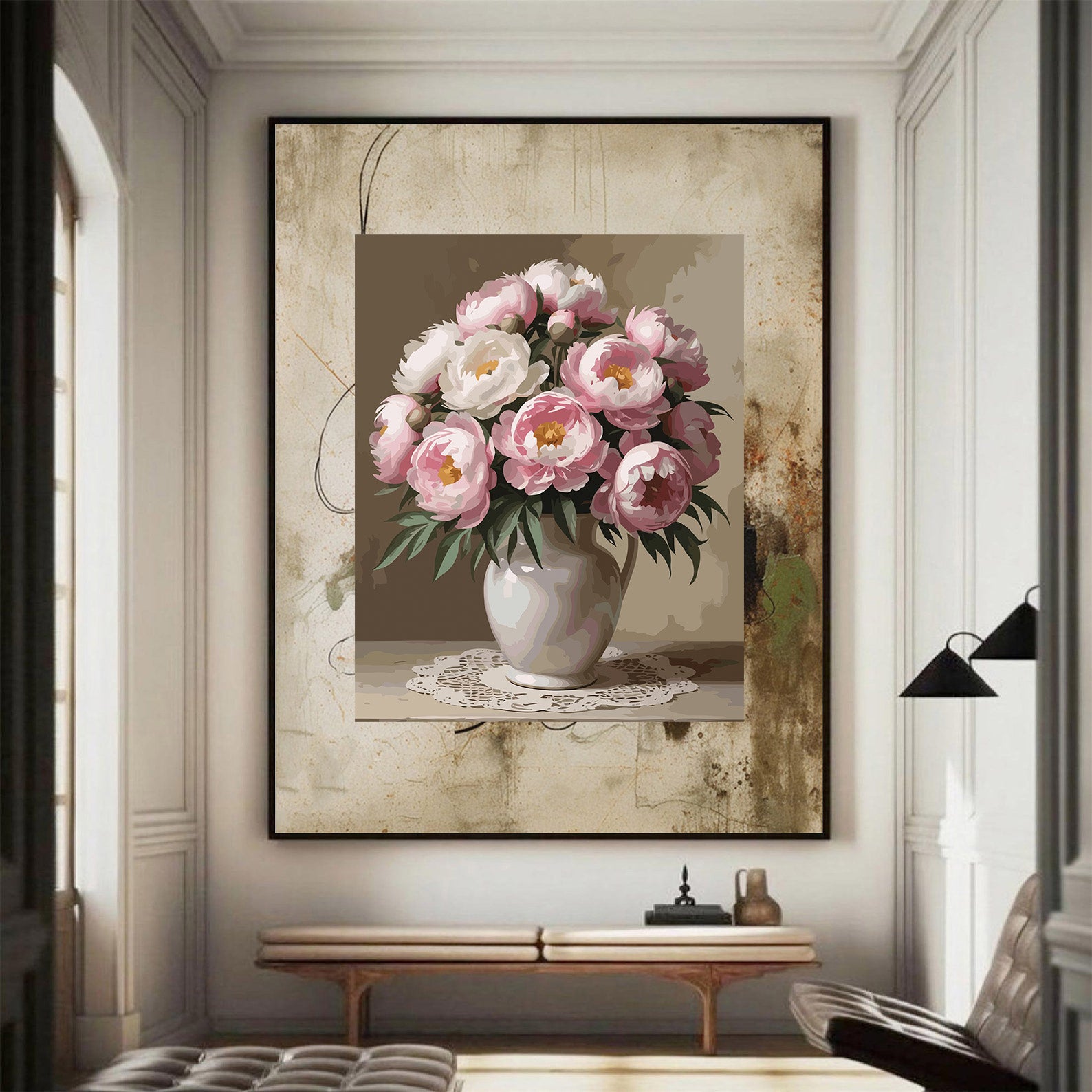 Pictura pe Numere – Roz si Dantela 6862