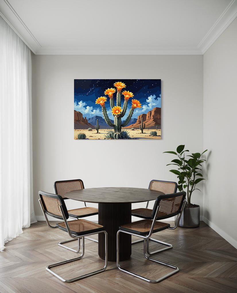 Pictura pe Numere – Cactus sub stele 6835