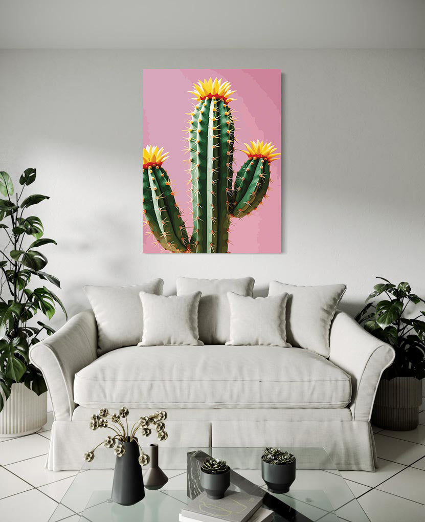 Pictura pe Numere – Cactus inflorit 7233