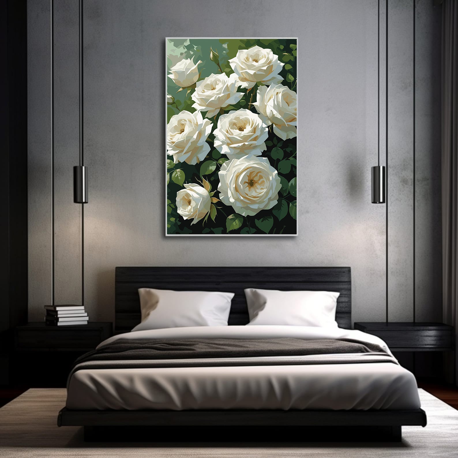 Pictura pe Numere – Eleganta trandafirilor 7180