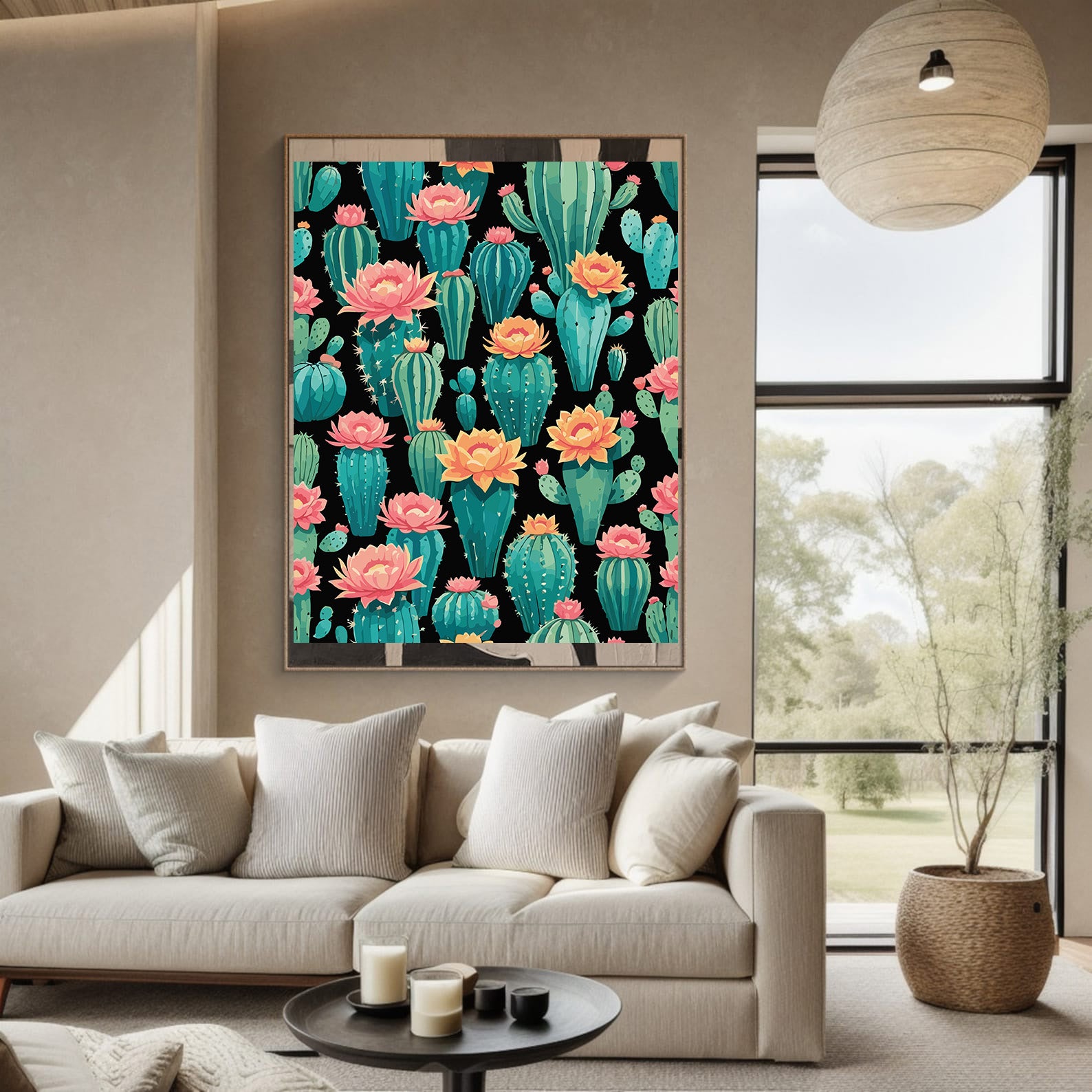 Pictura pe Numere – Cactus inflorit 6879