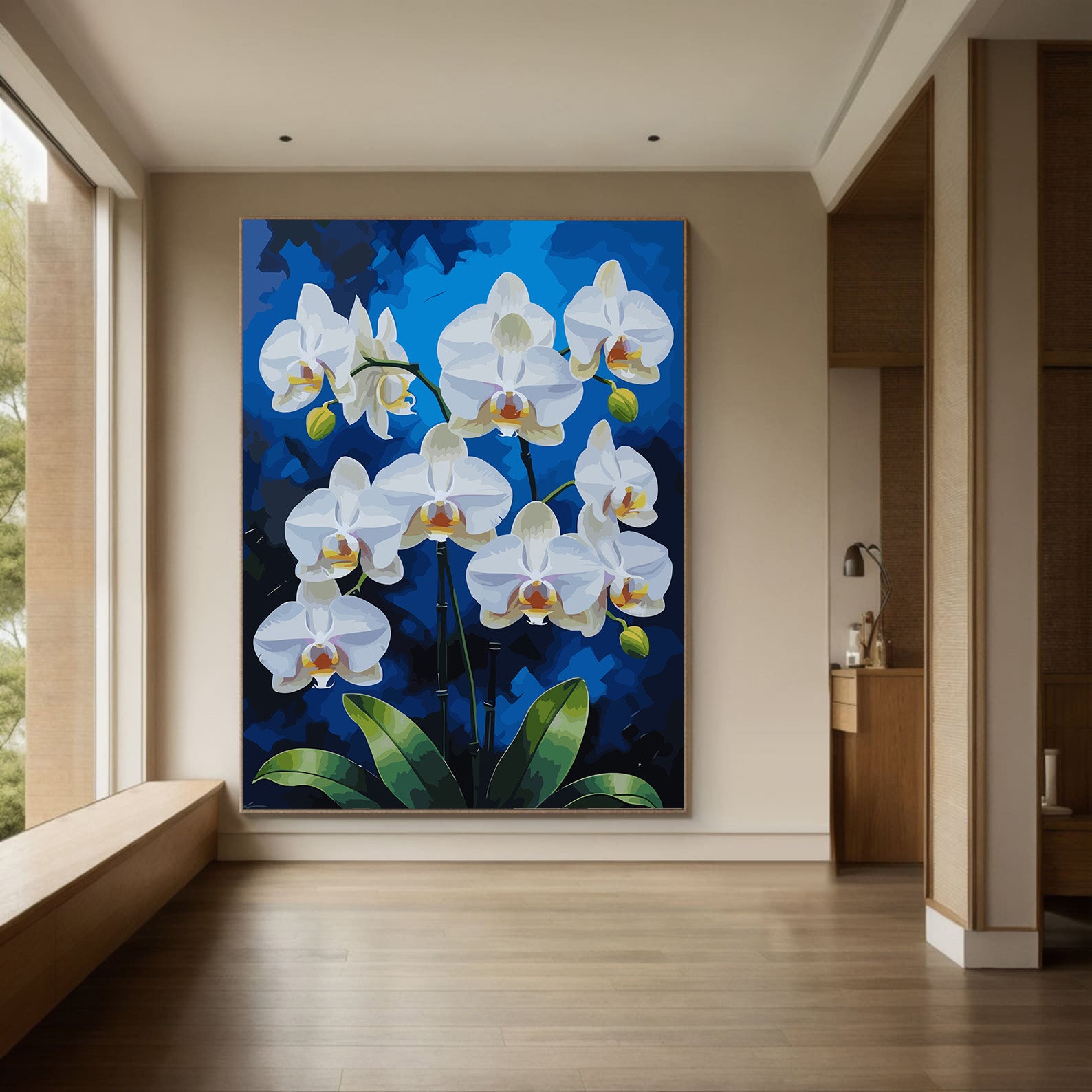 Pictura pe Numere – Orhidee de portelan 6820