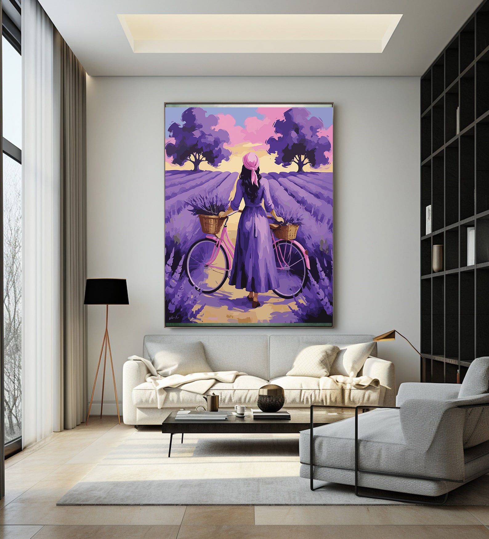 Pictura pe Numere – Orizont de lavanda 7027
