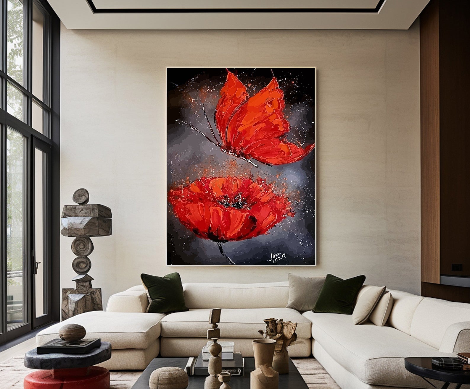 Pictura pe Numere – Fluture si Mac 6825