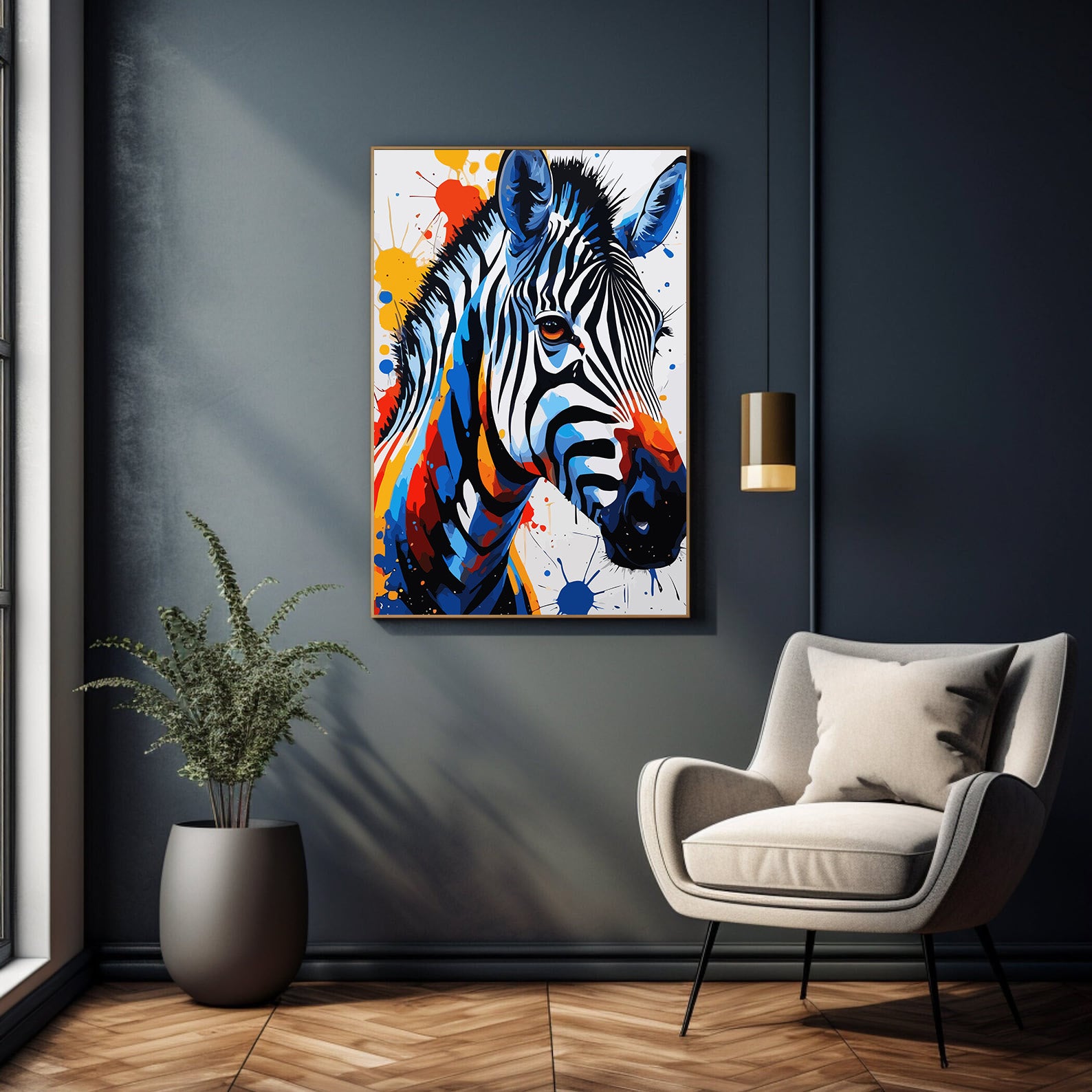 Pictura pe Numere – Reflexia zebrei 7390
