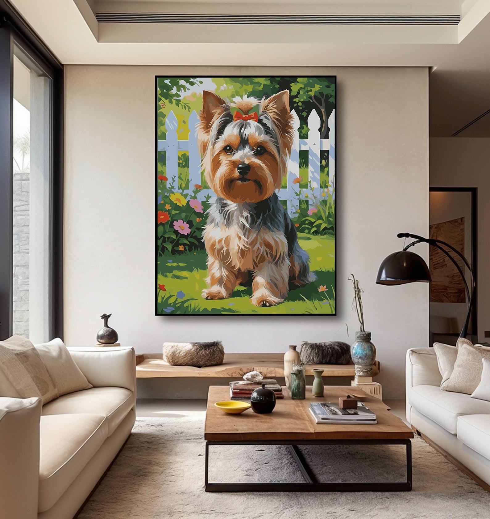 Pictura pe Numere – Paznicul cu fundita rosie 7477