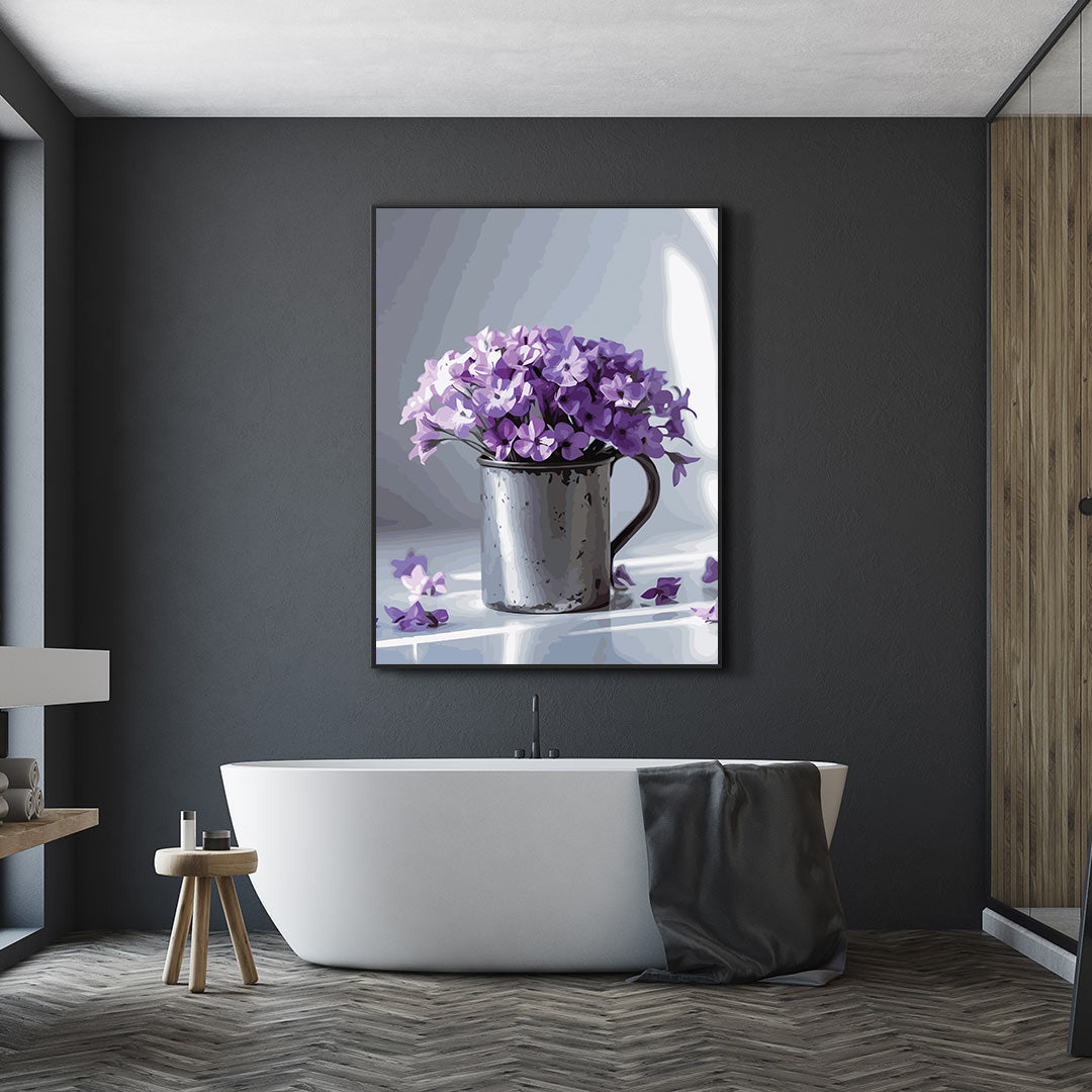 Pictura pe Numere – Flori de liliac 7247