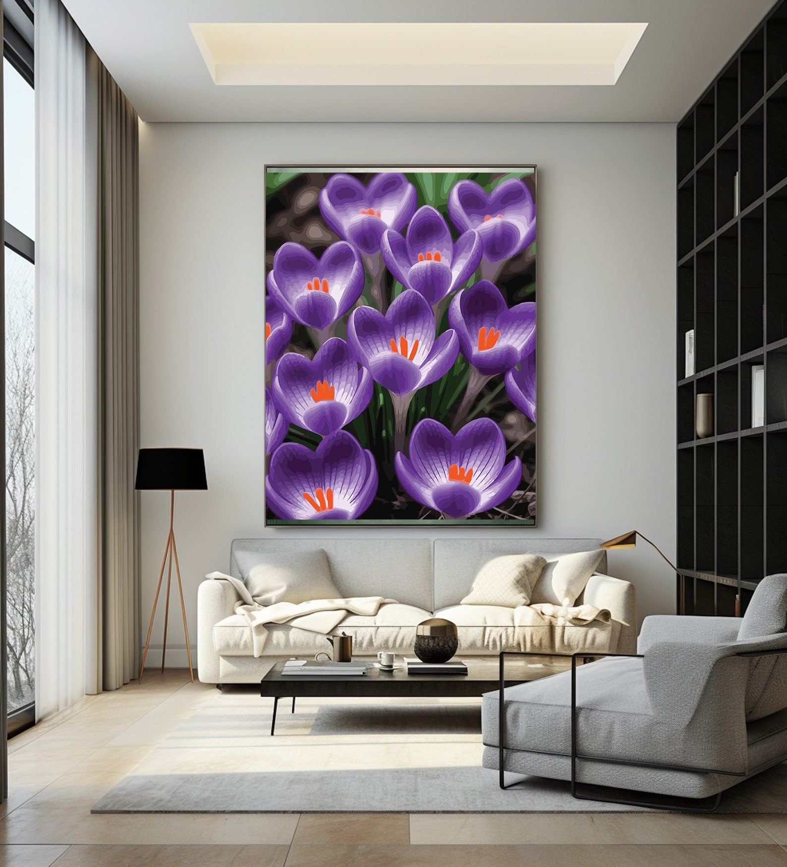 Pictura pe Numere – Amurgul violet 7264
