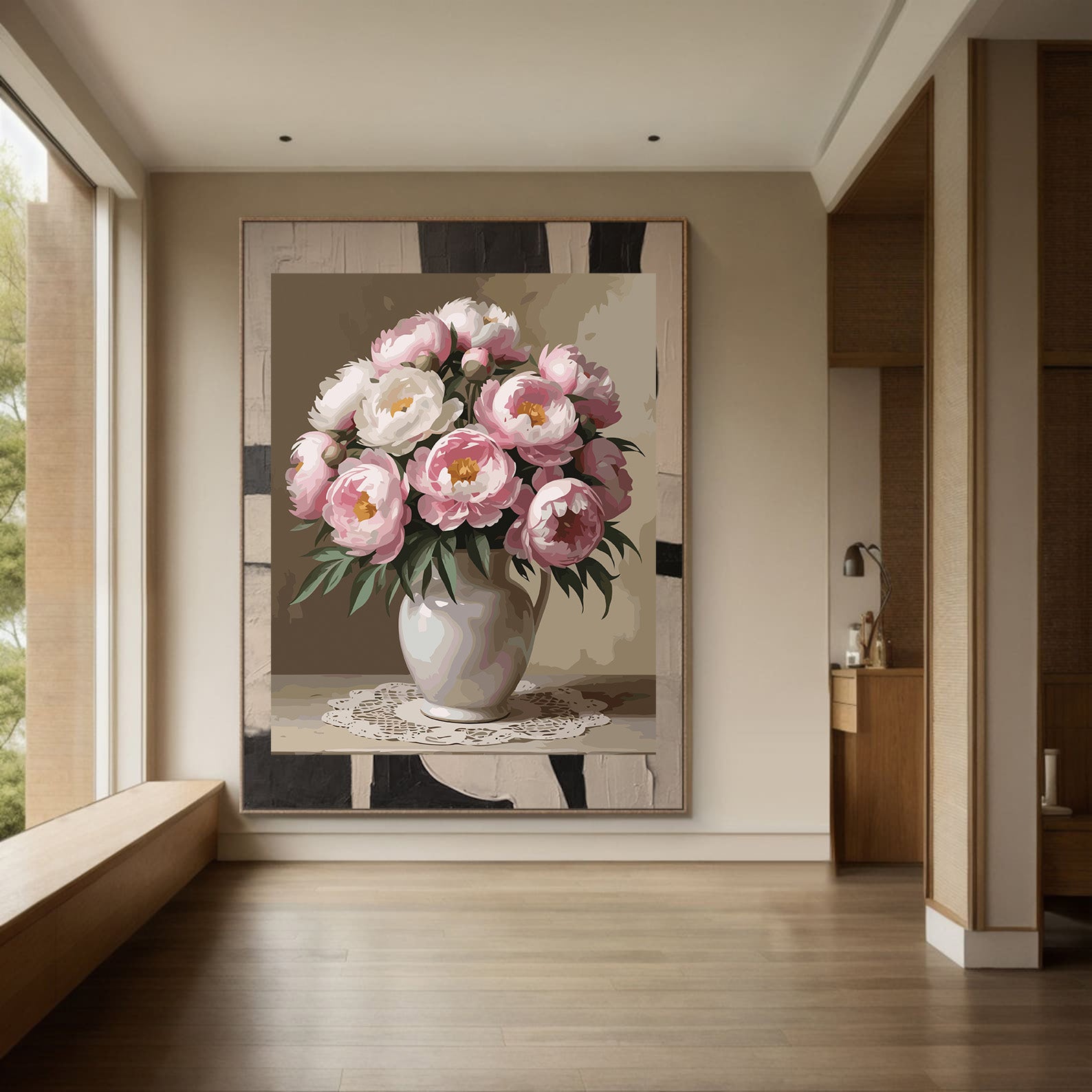 Pictura pe Numere – Roz si Dantela 6862