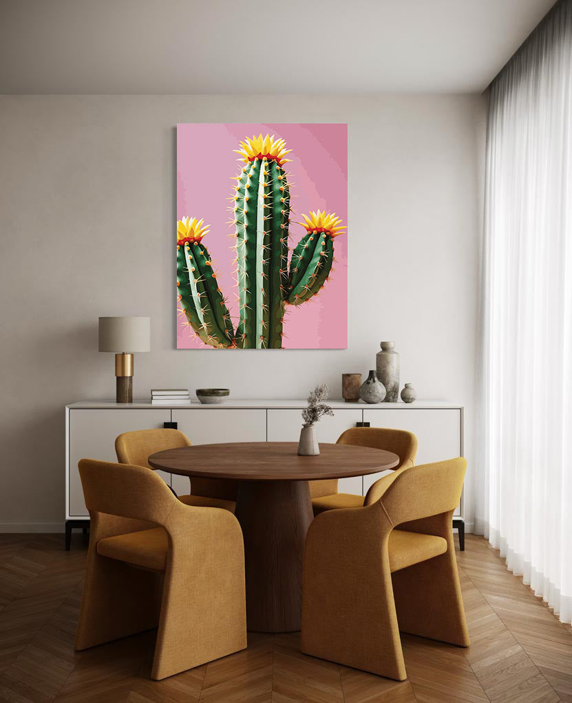 Pictura pe Numere – Cactus inflorit 7233
