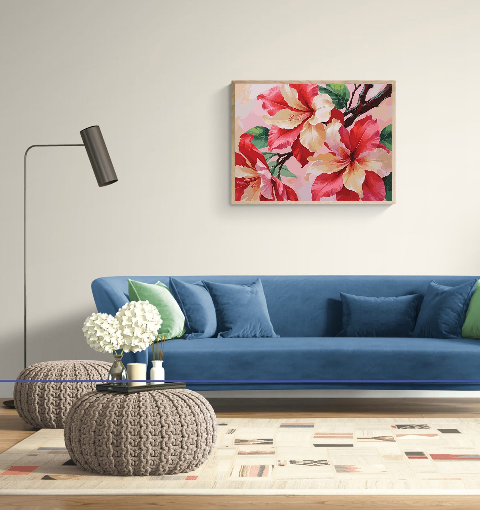Pictura pe Numere – Flori de azalee 7276