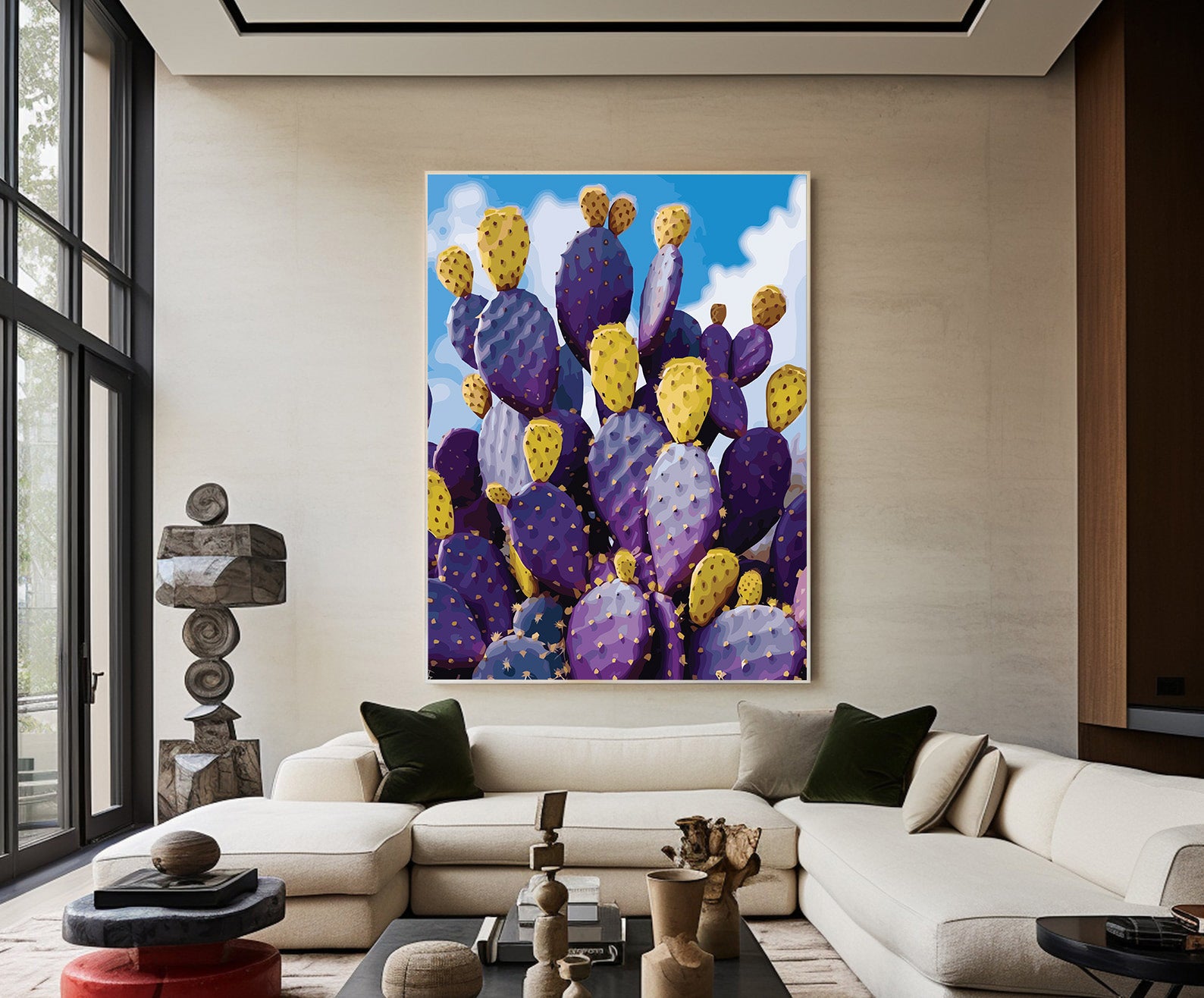 Pictura pe Numere – Spini violeti 7062