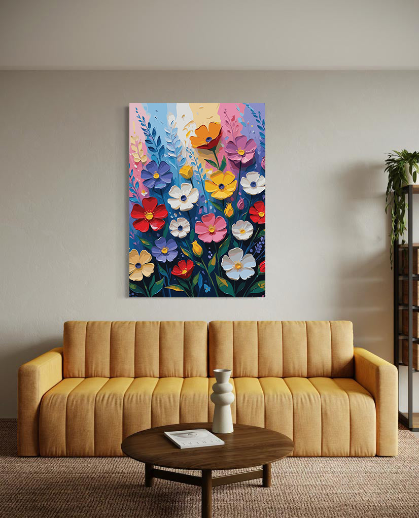 Pictura pe Numere – Mozaic de petale 7226