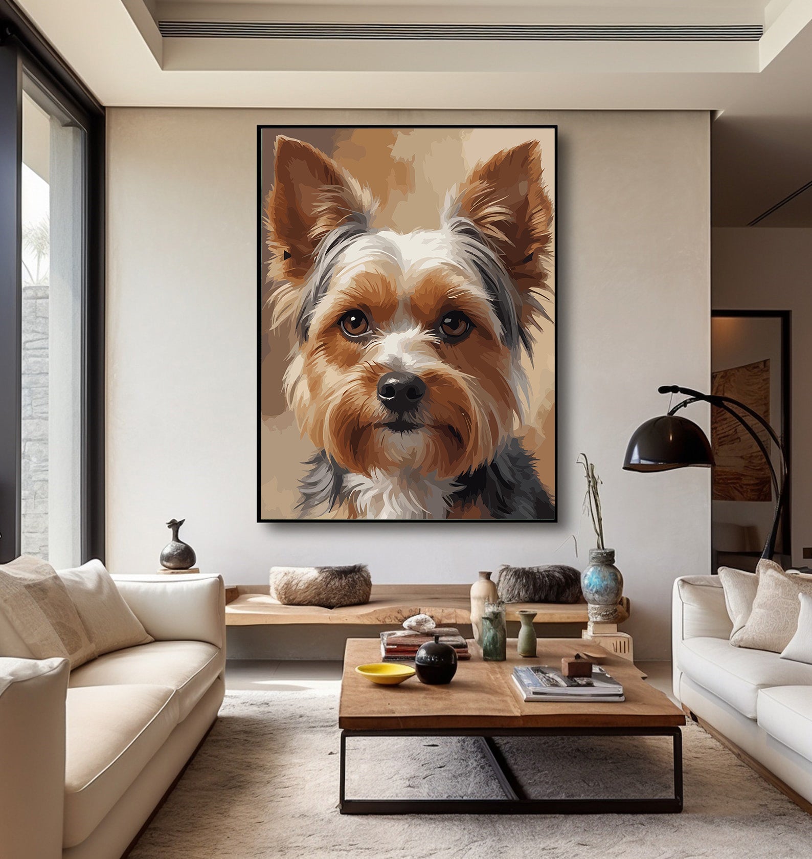 Pictura pe Numere – Inocenta micului yorkie 7497