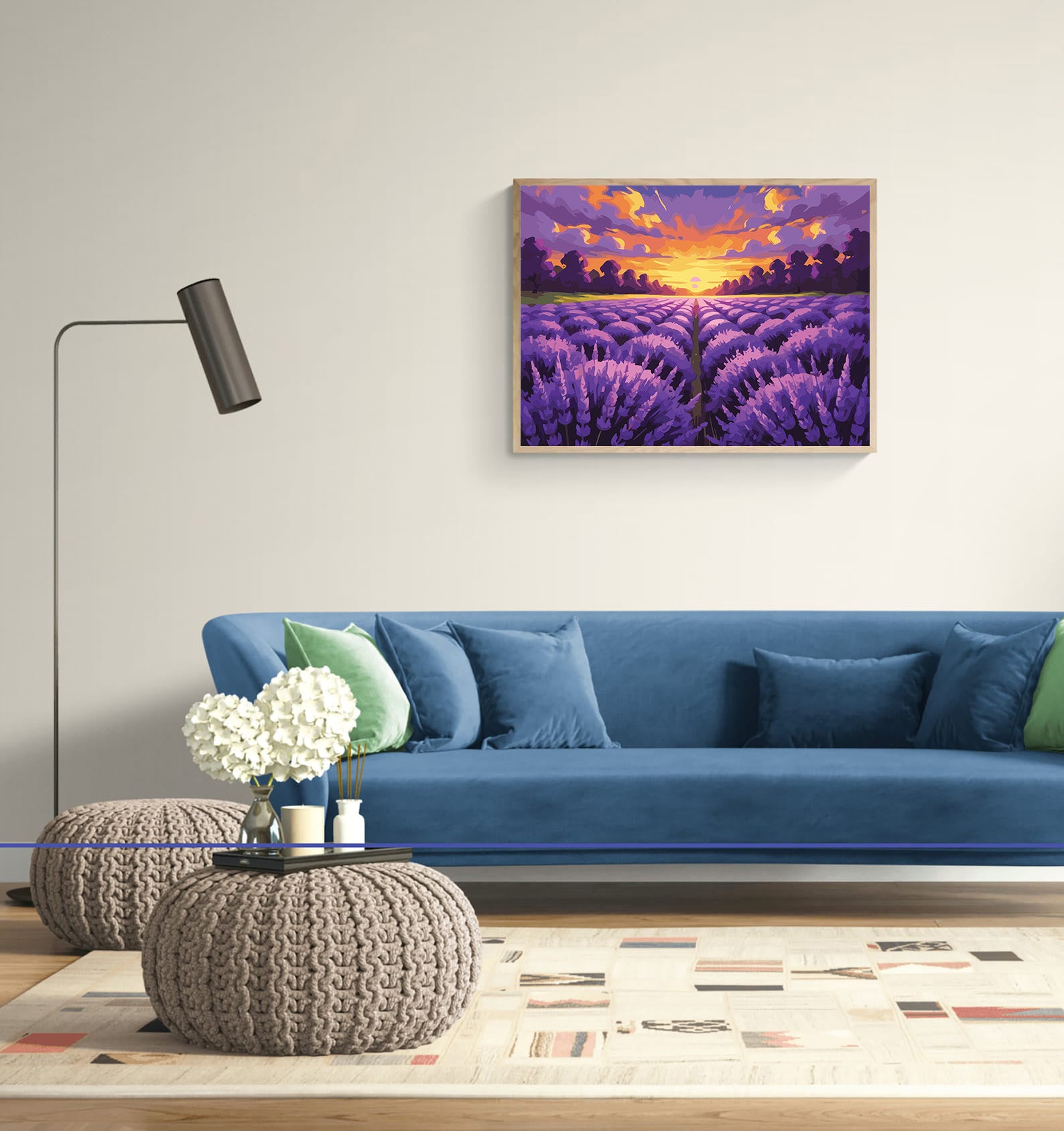 Pictura pe Numere – Orizont de lavanda 7121