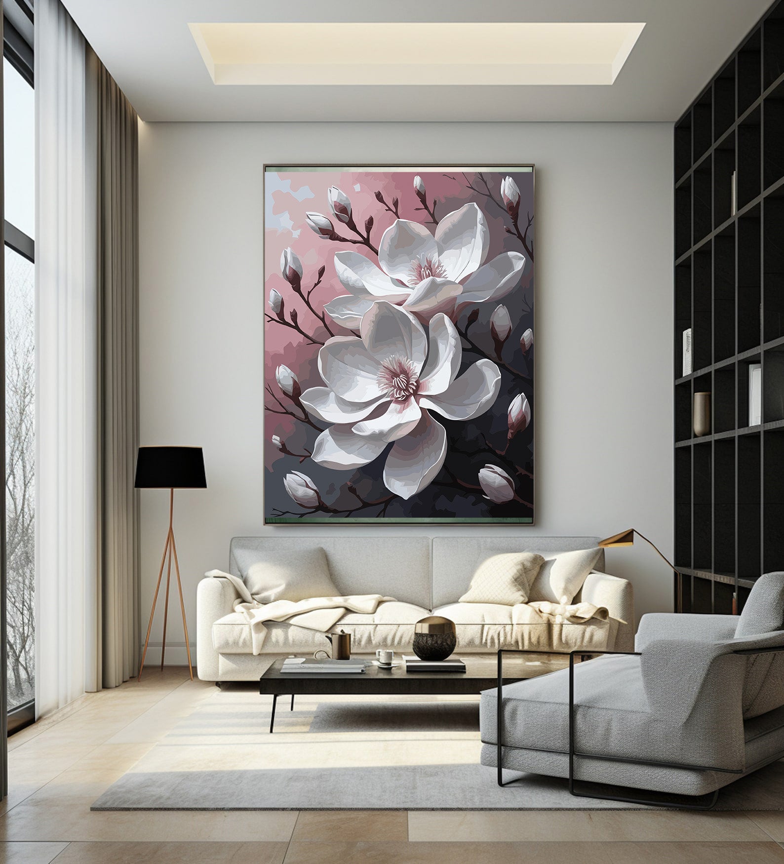 Pictura pe Numere – Eleganta magnoliilor 7123