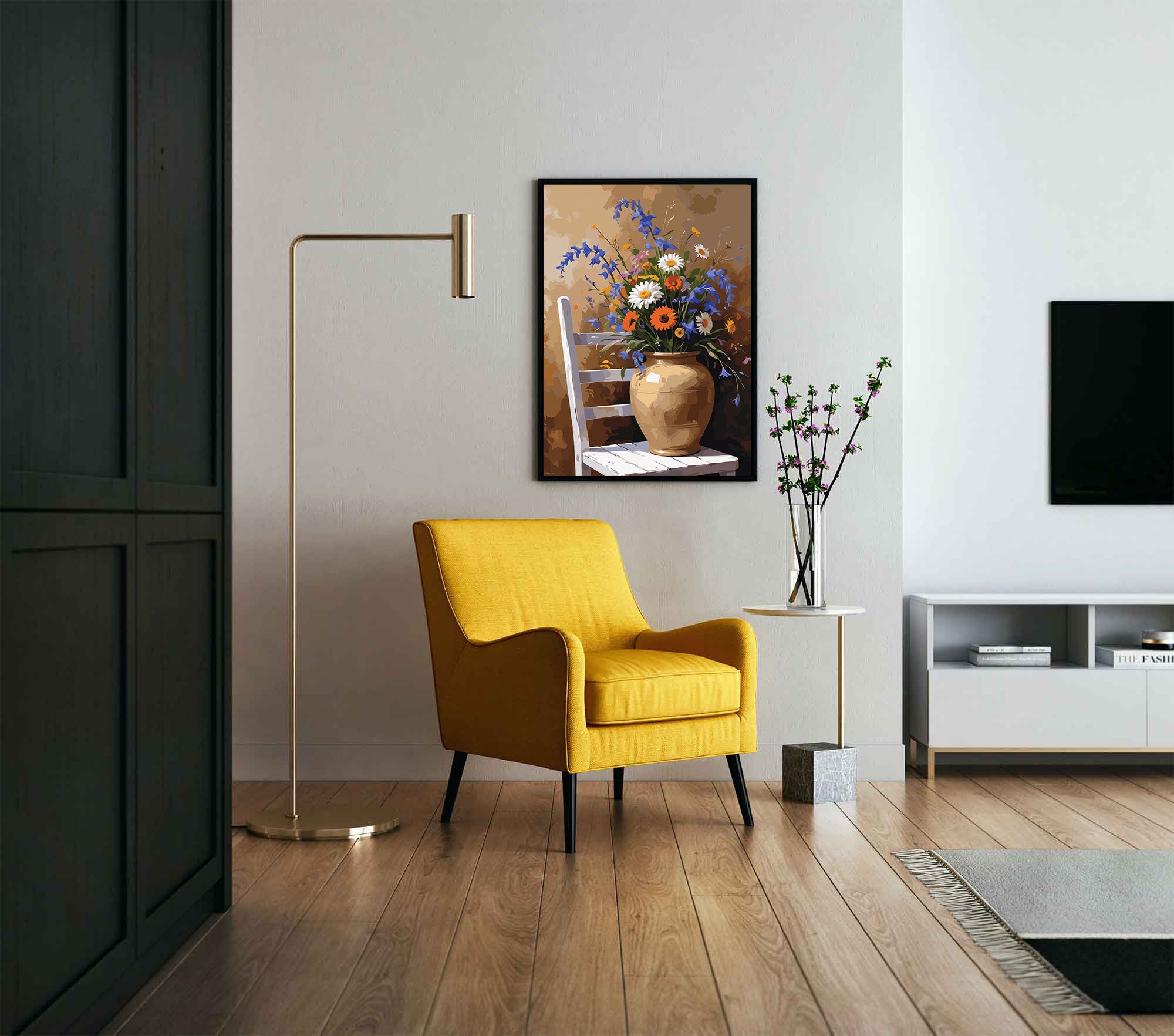Pictura pe Numere – Simfonia florilor rustice 7026