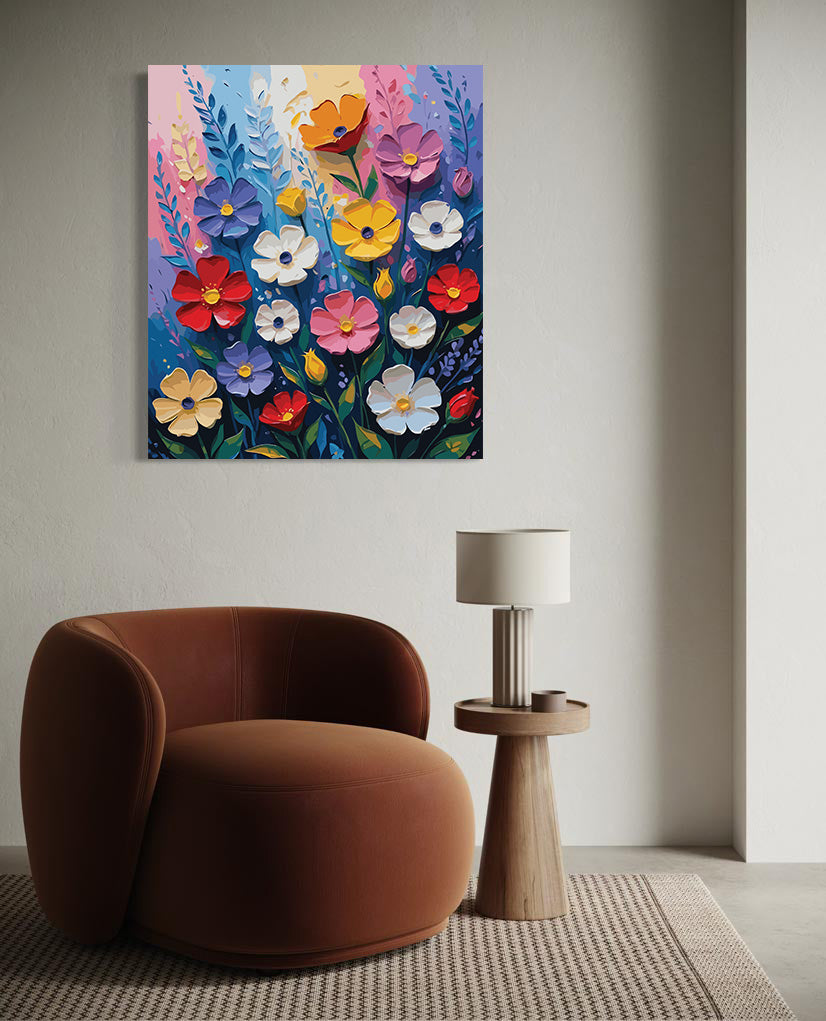 Pictura pe Numere – Mozaic de petale 7226