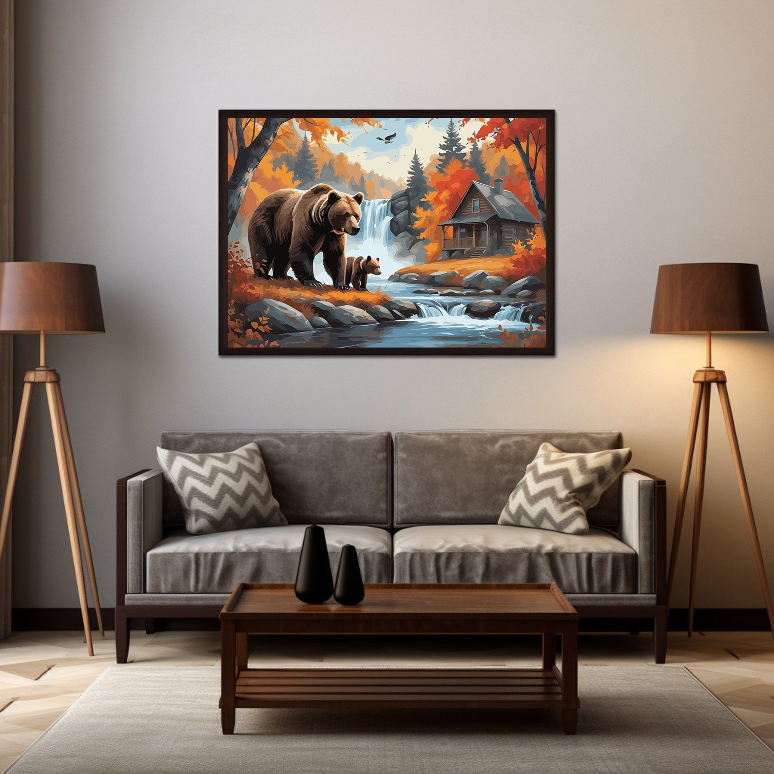 Pictura pe Numere – Toamna ursilor 7453