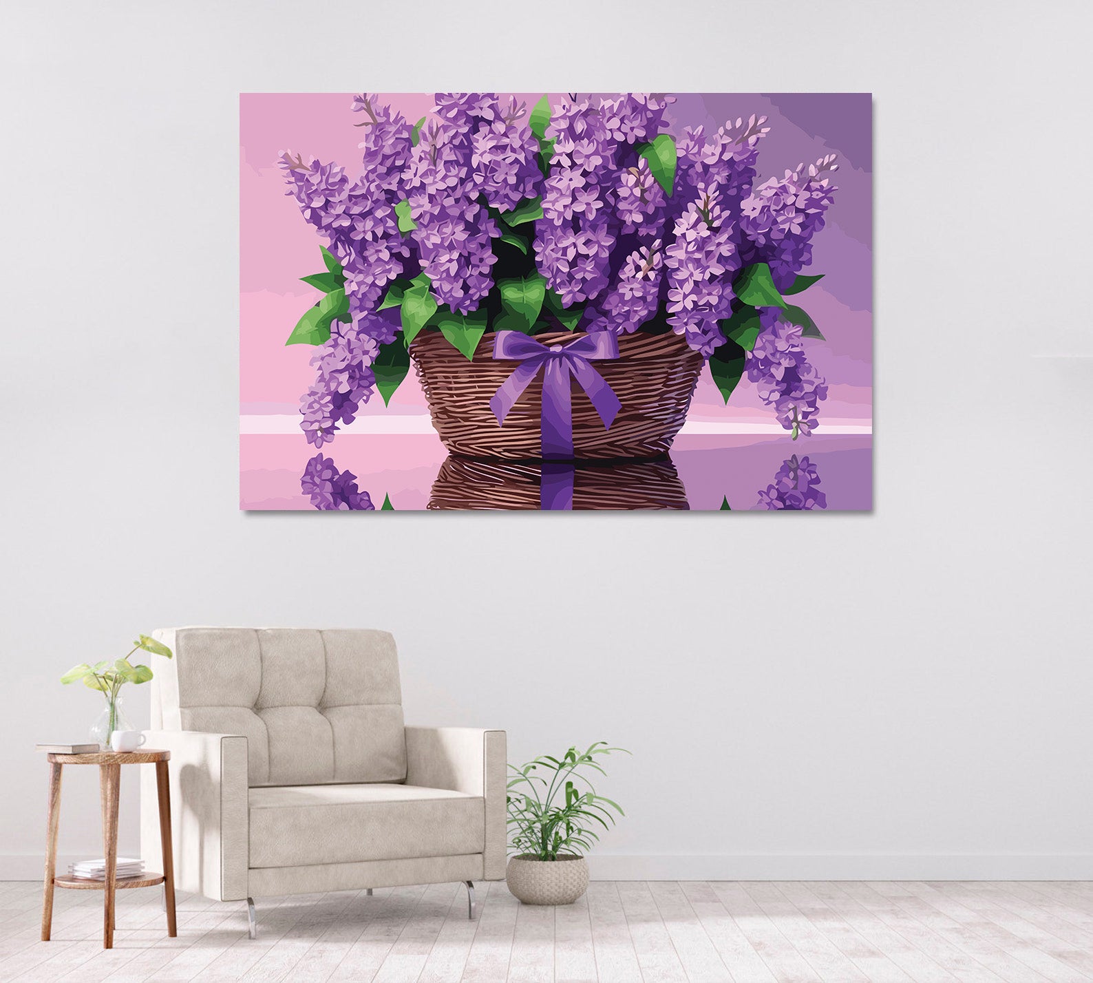 Pictura pe Numere – Cosul cu Liliac 6841