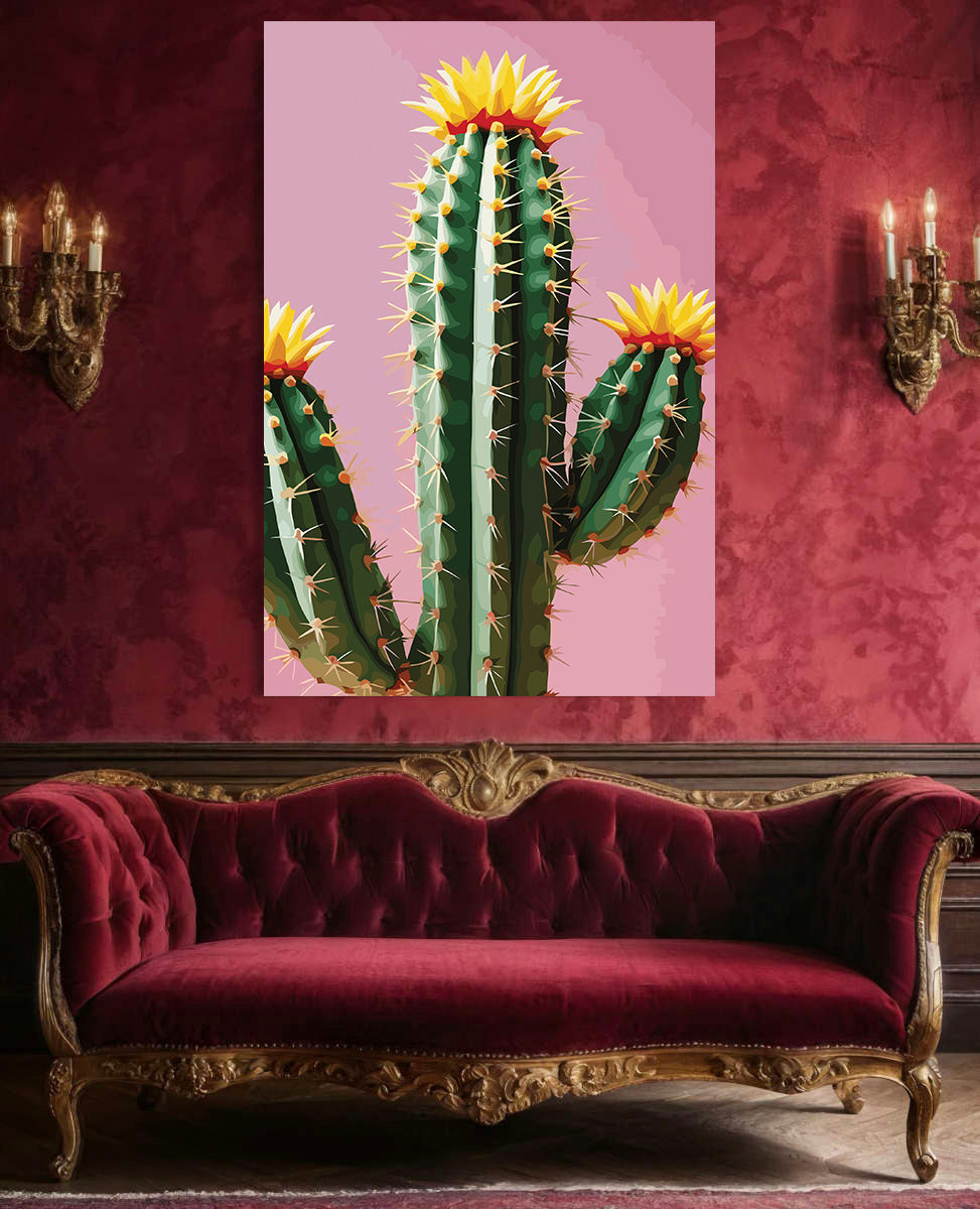 Pictura pe Numere – Cactus inflorit 7233