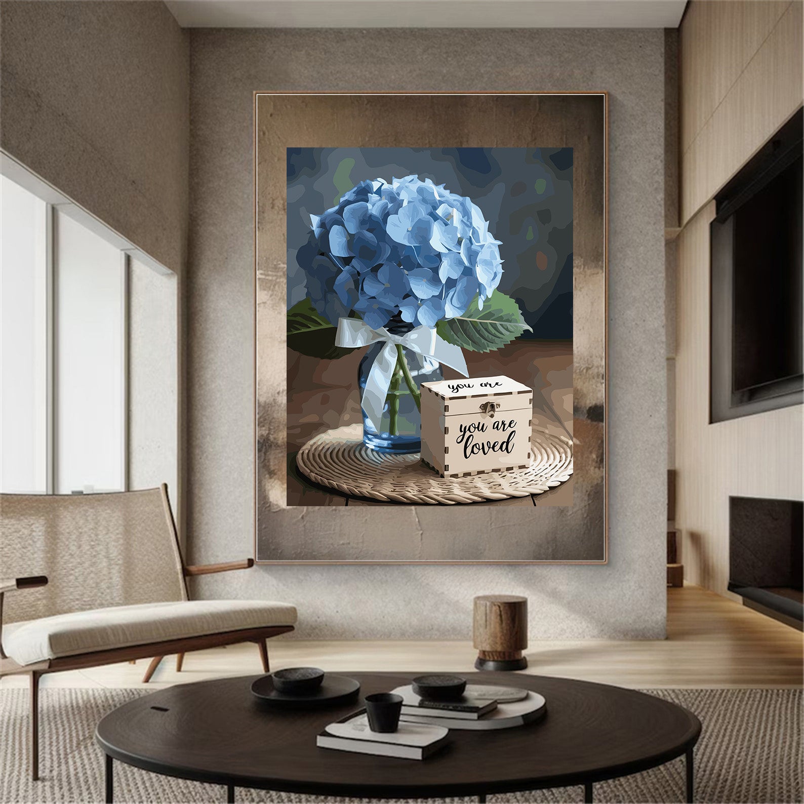 Pictura pe Numere – Adiere de hortensii 7001