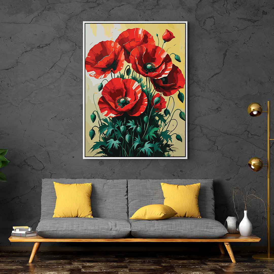 Pictura pe Numere – Buchet de trandafiri 6946