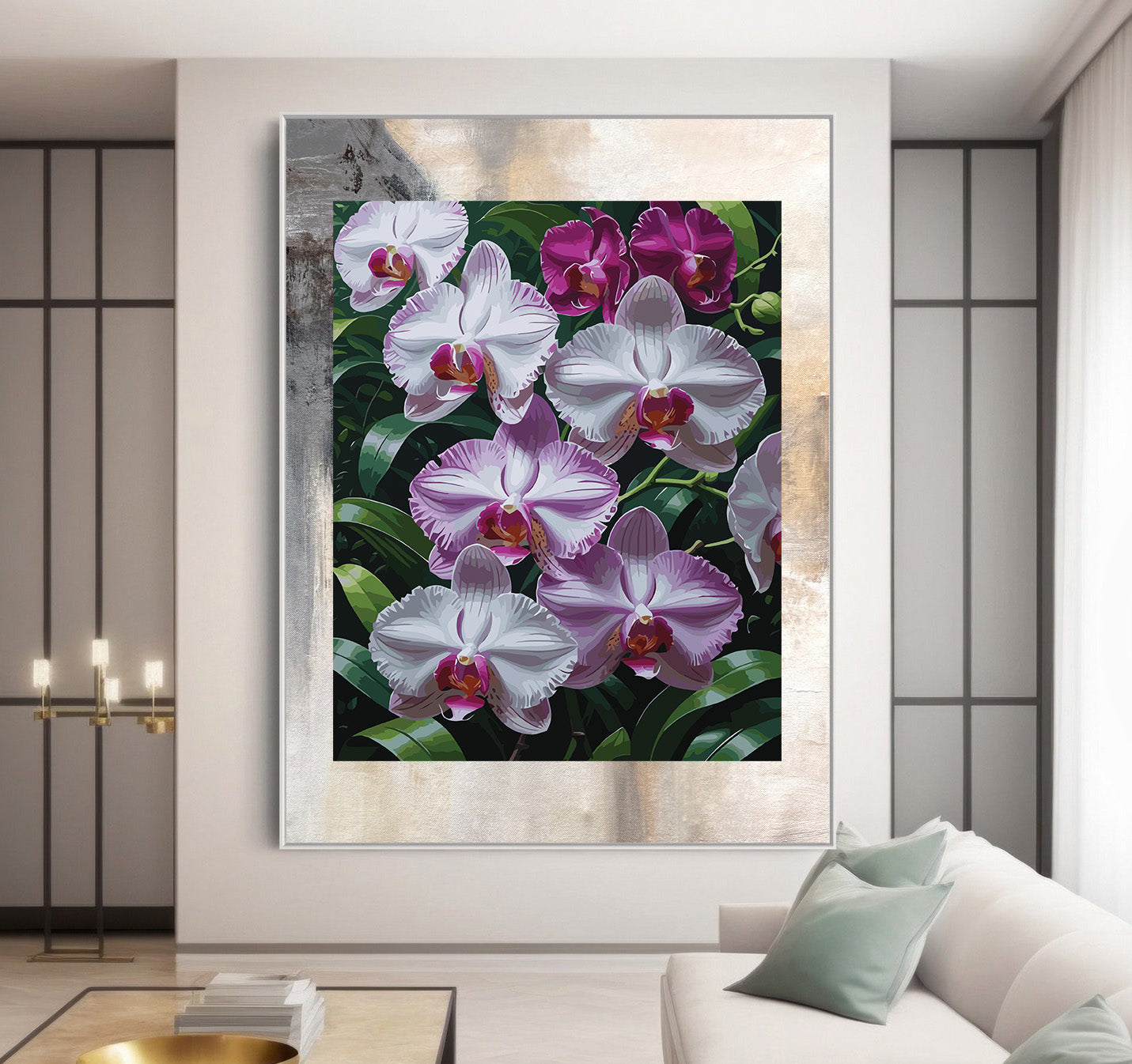 Pictura pe Numere – Orhidee in gradina 6901