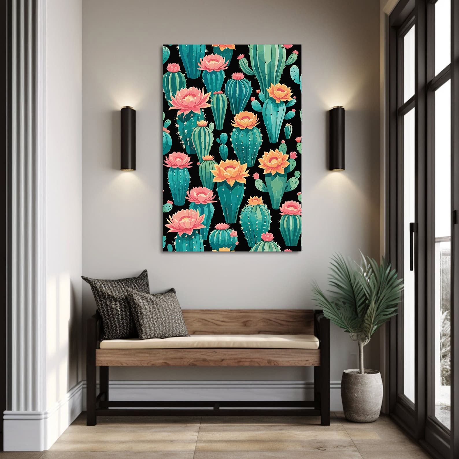 Pictura pe Numere – Cactus inflorit 6879
