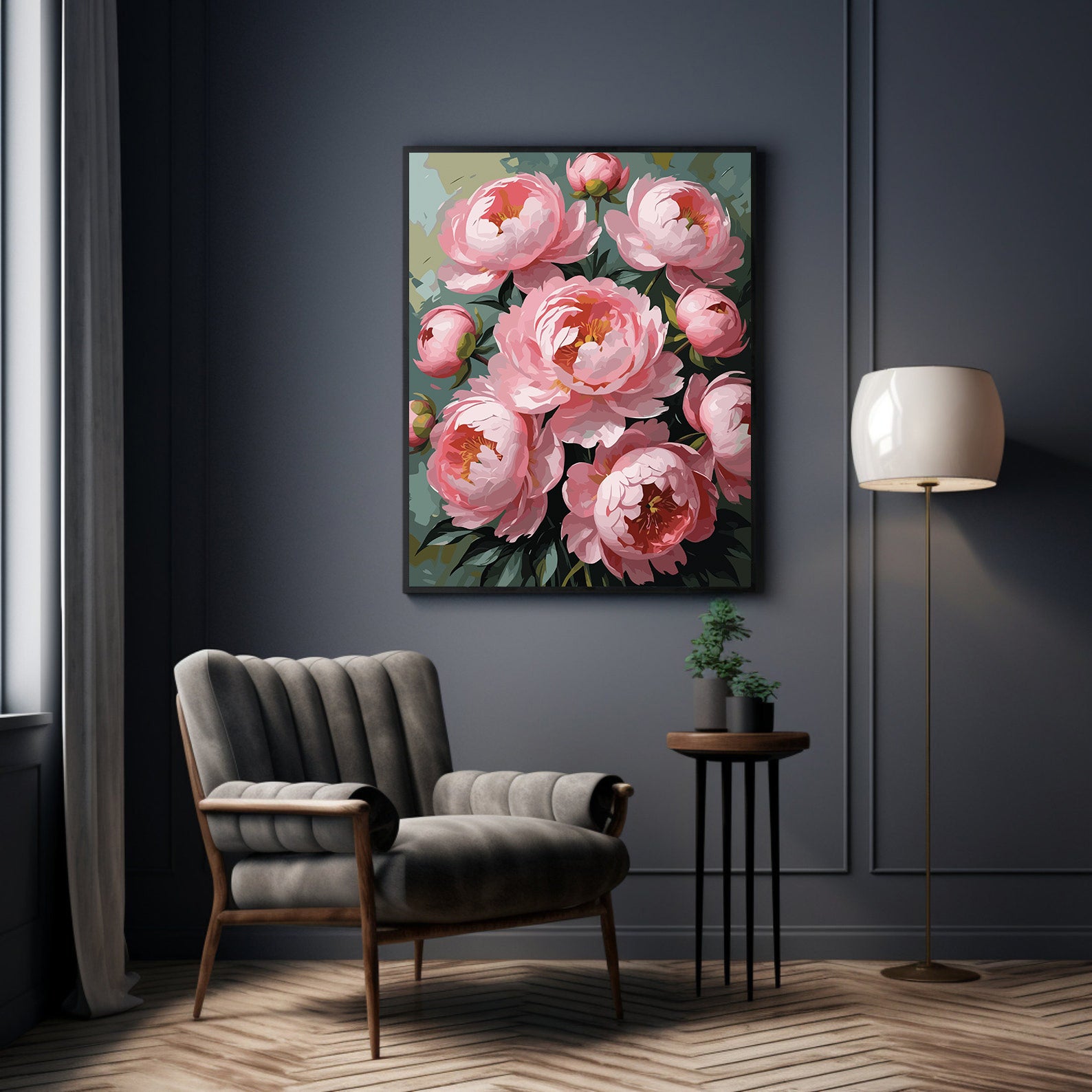 Pictura pe Numere – Tonuri de bujor 7224